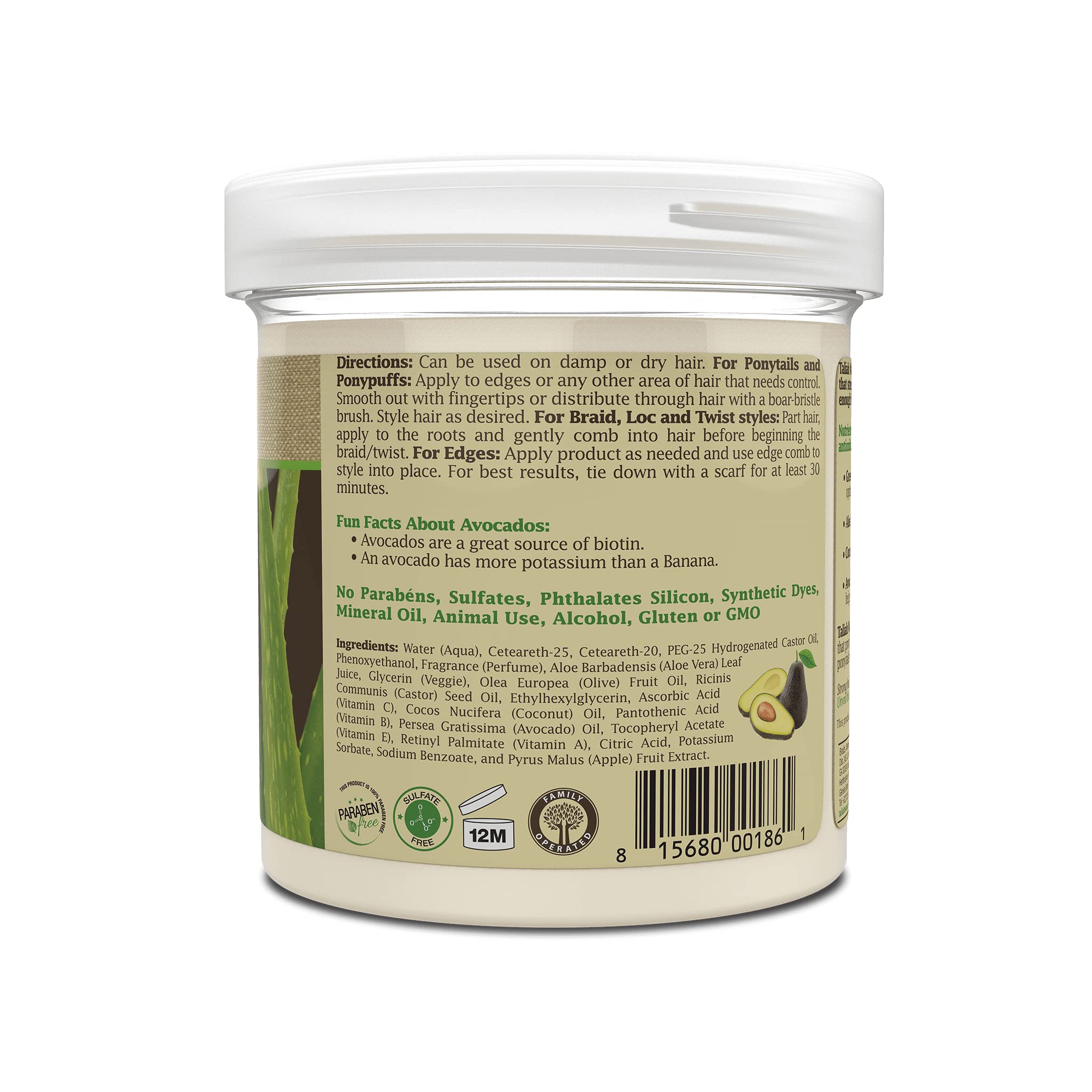 Taliah Waajid Green Apple Aloe Nutrition Miracle Hold Gel 16 oz - Thumbnail 2