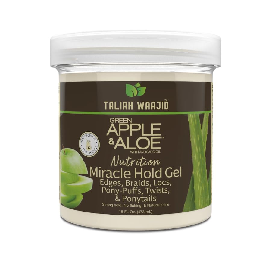 Taliah Waajid Green Apple Aloe Nutrition Miracle Hold Gel 16 oz - Thumbnail 3