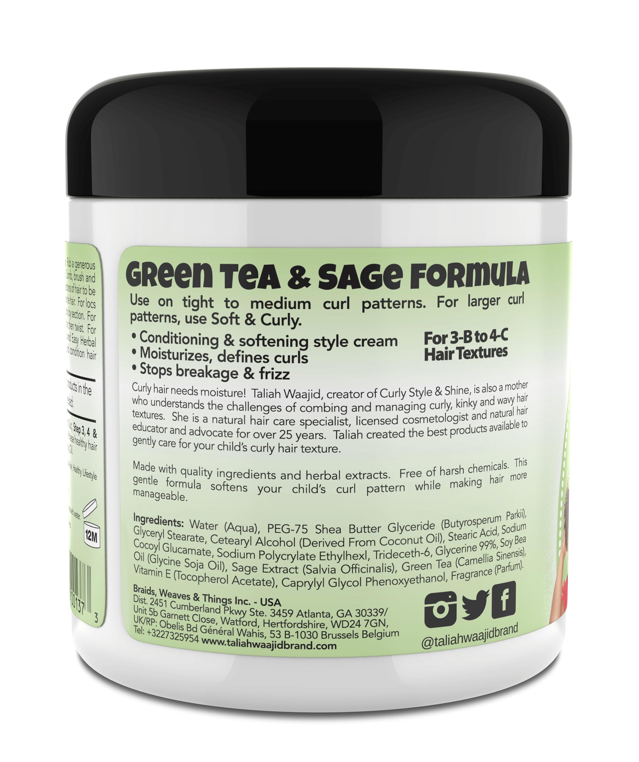 Taliah Waajid Herbal Style Shine for Natural Hair 6 oz - Thumbnail 3