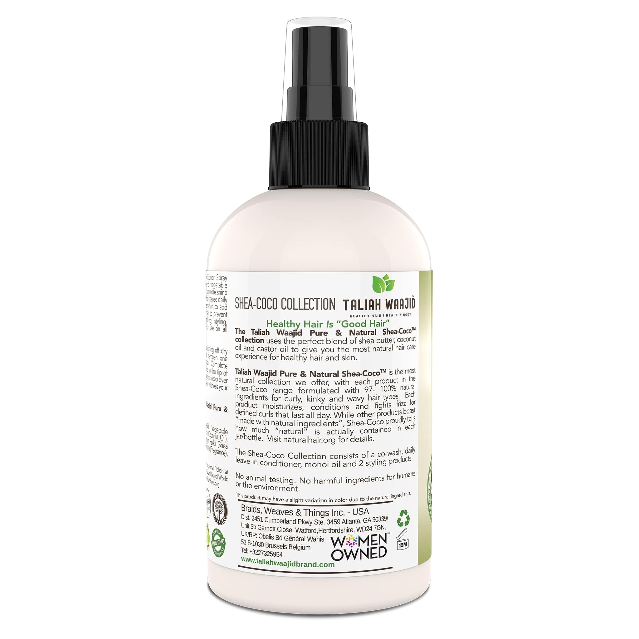 Taliah Waajid Shea Coco Daily Leave In Conditioner Moisturizing Detangler for