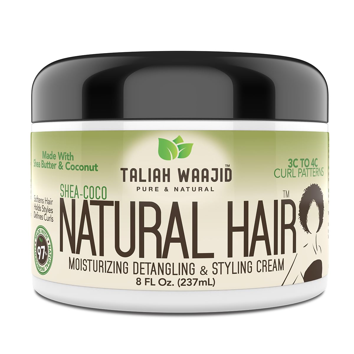 Taliah Waajid Shea Coco Natural Hair Style Cream for 3c 4c Hair 8 oz