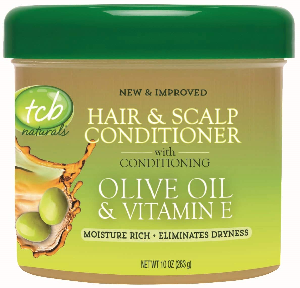 Tcb Naturals Conditioner H S Olive Oil Vit E Jar 10 oz - Thumbnail 2