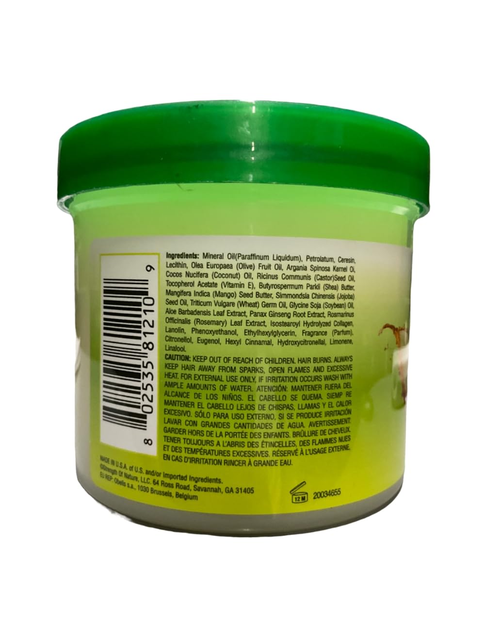 Tcb Naturals Conditioner H S Olive Oil Vit E Jar 10 oz