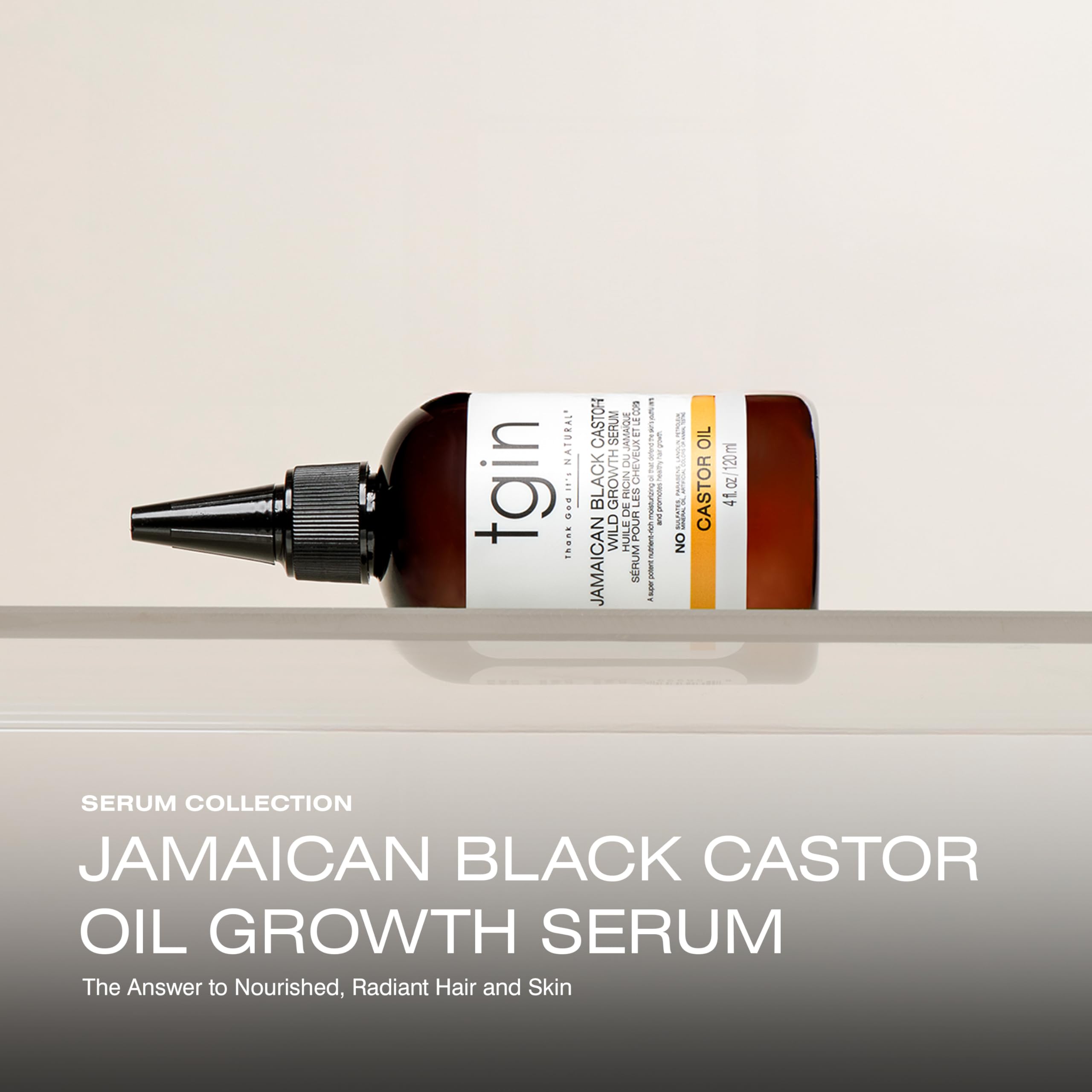 Thank God It's Natural Tgin Jamaican Black Castor Oil Hair Body Serum 4 oz - Thumbnail 2