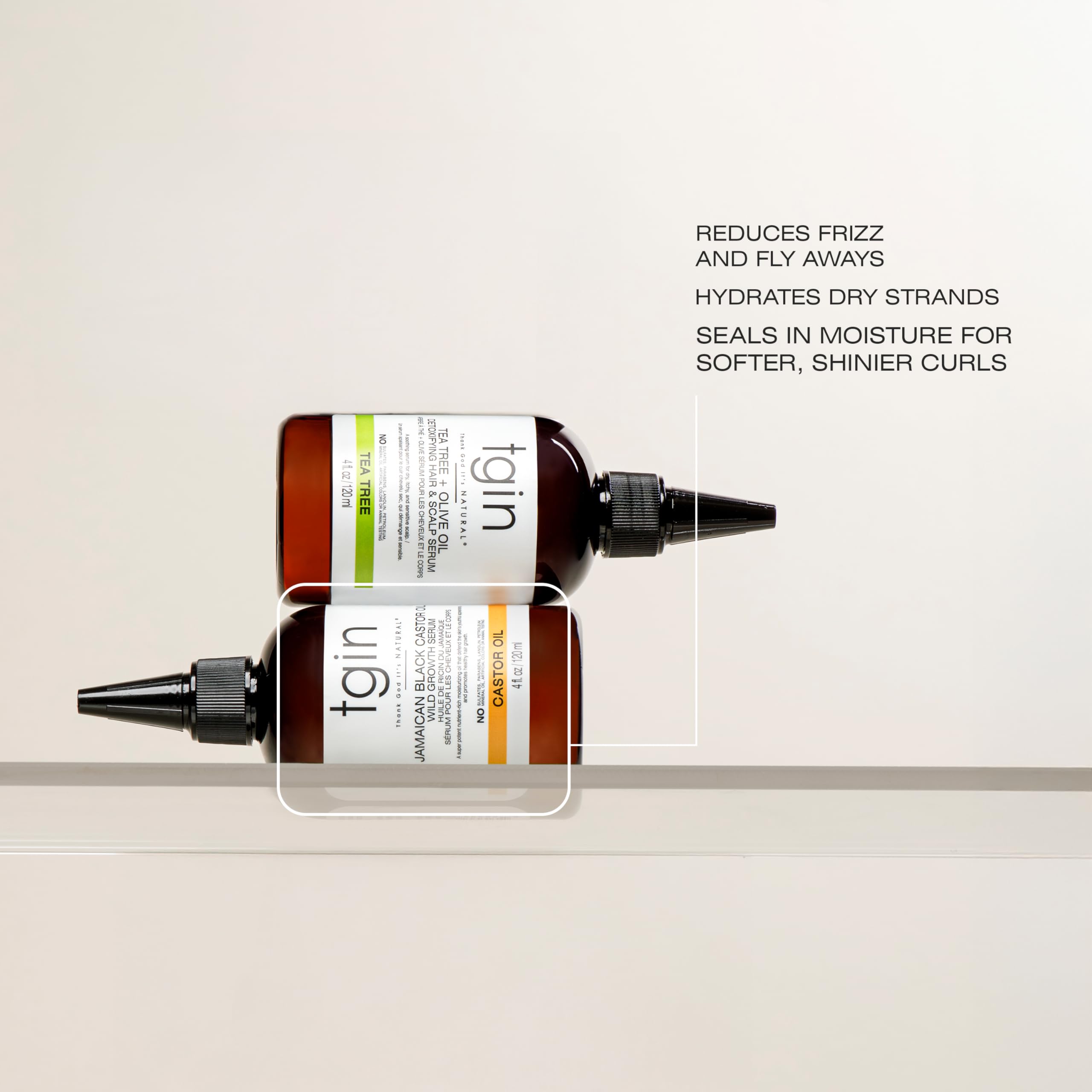 Thank God It's Natural Tgin Jamaican Black Castor Oil Hair Body Serum 4 oz - Thumbnail 3