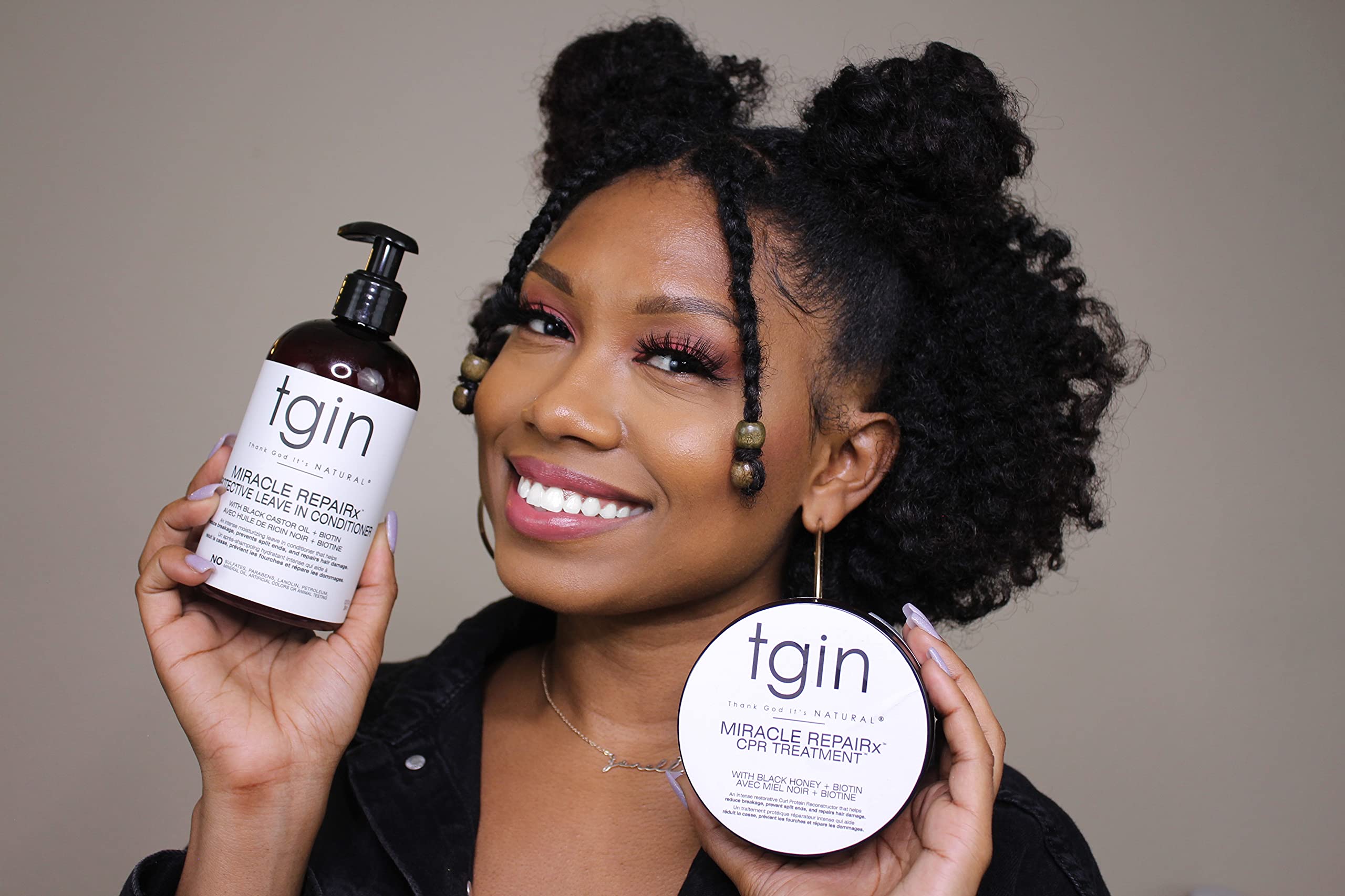 Tgin Miracle Repairx Curl Protein Reconstructor for Curly Coily and Wavy Hair - Thumbnail 2