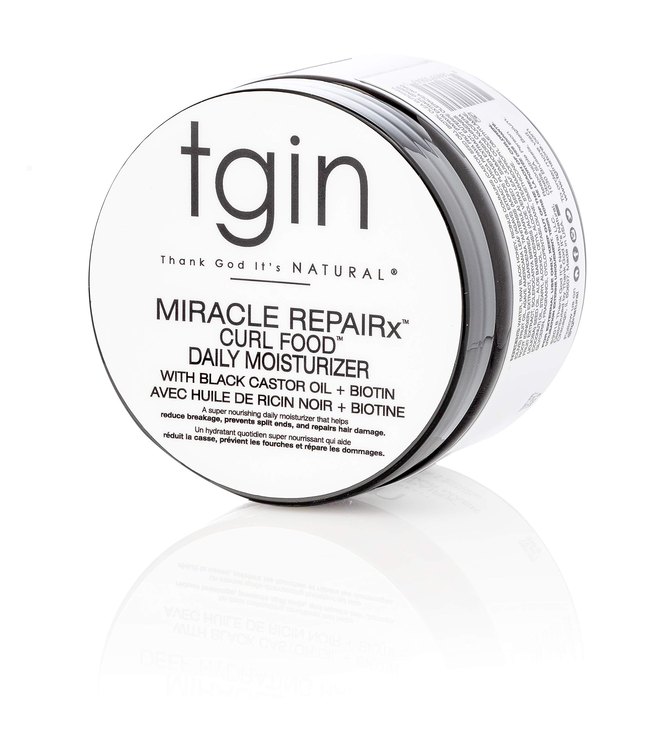 Tgin Miracle Repairx Curl Food Daily Moisturizer for Curly Coily and Wavy Hair