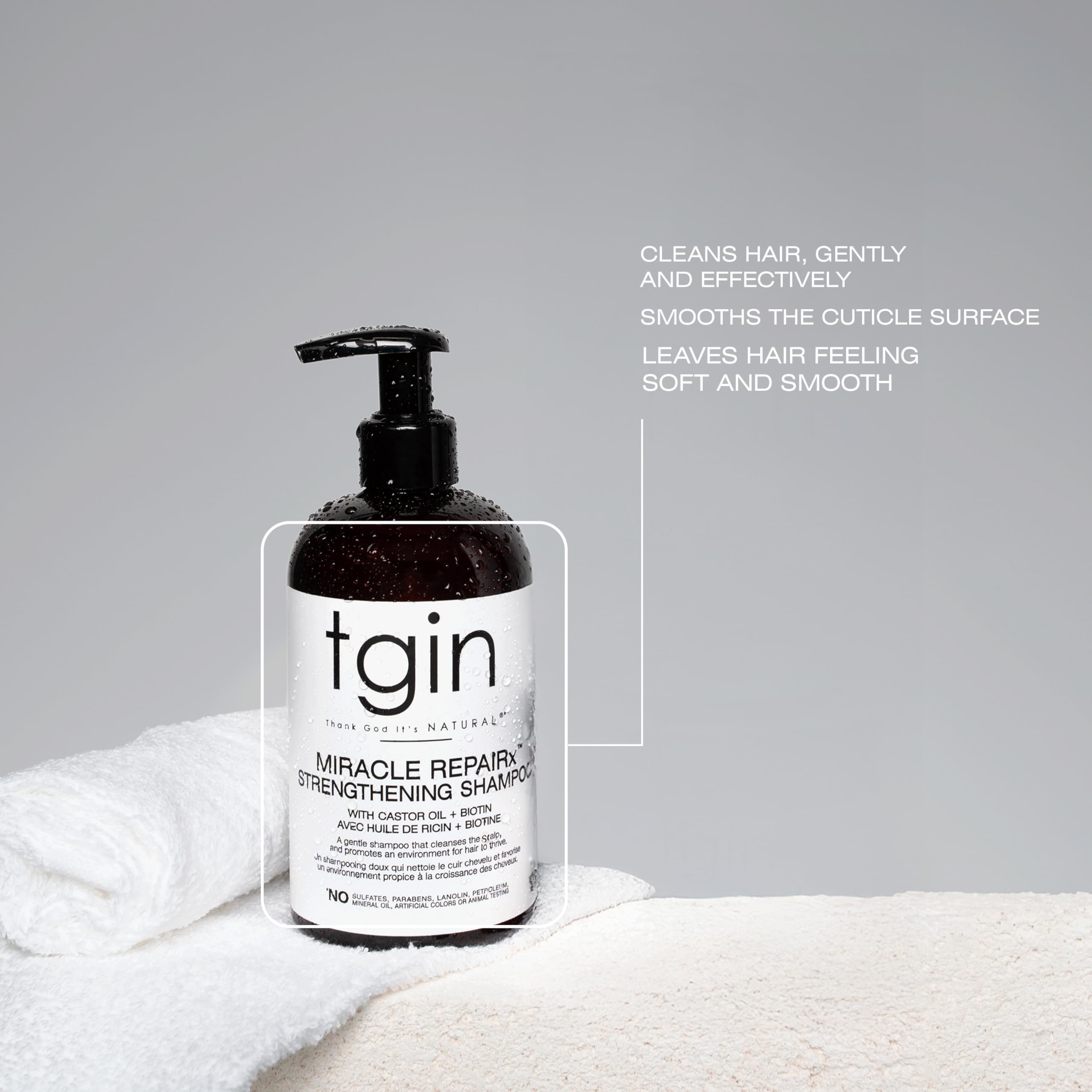 Thank God It's Natural Tgin Miracle Repairx Strengthening Shampoo for Curly - Thumbnail 3