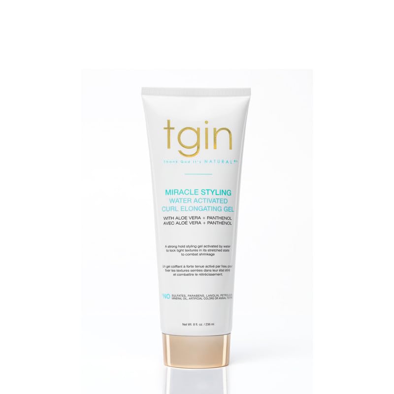 Tgin Miracle Styling Water Activated Curl Elongating Gel Lightweight Curly Hair