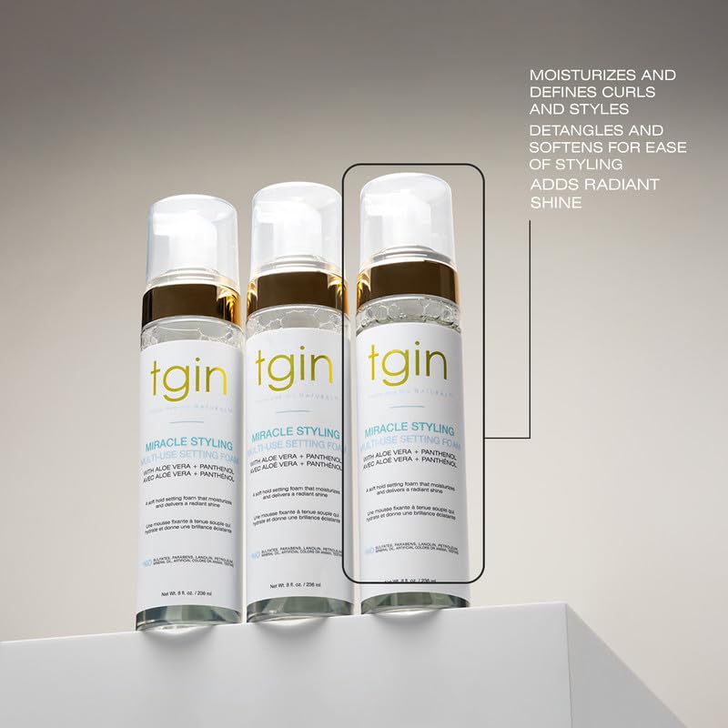 Tgin Miracle Styling Multi Use Setting Hair Foam Mousse Curly Hair Products To (Set) - Thumbnail 3