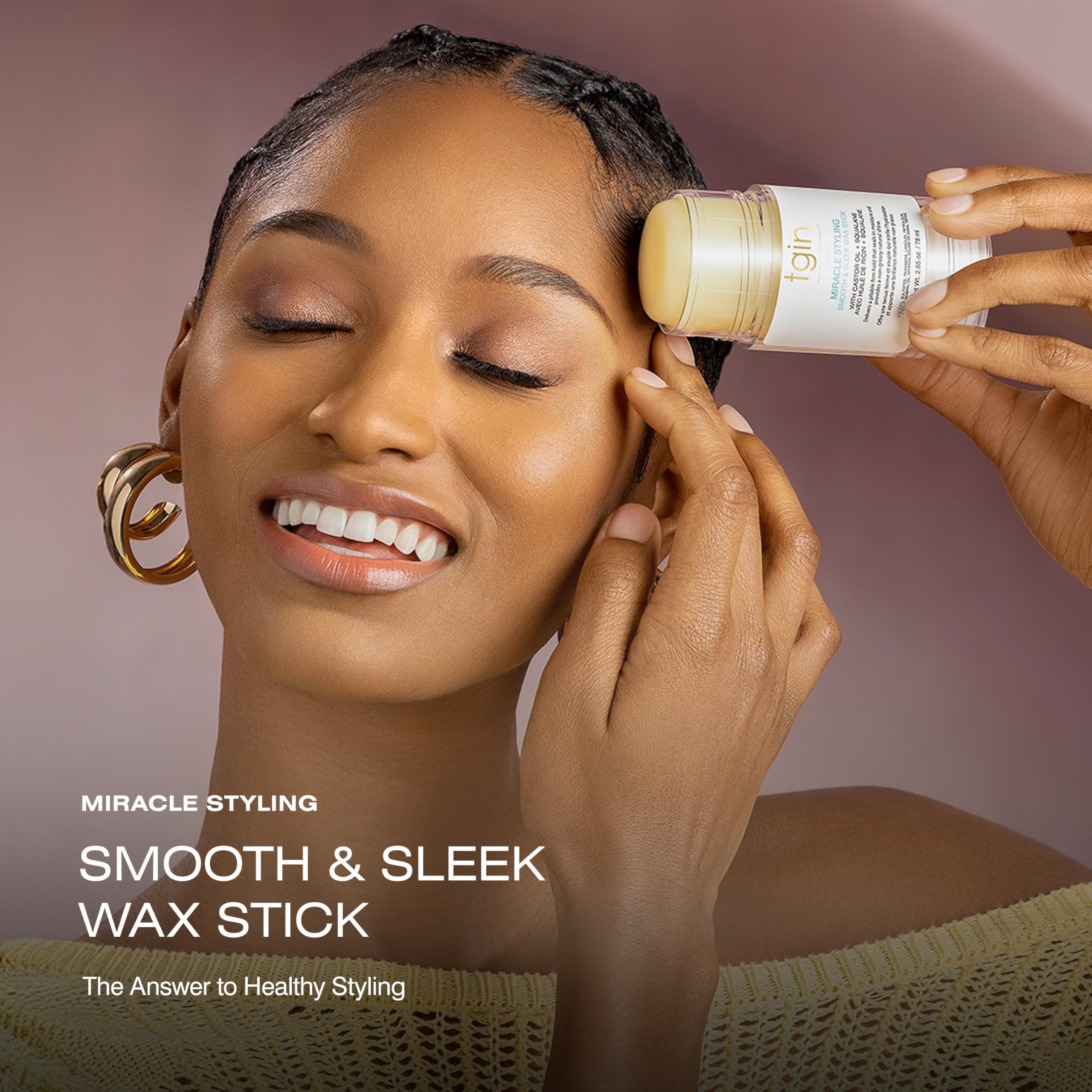 Thank God It's Natural Smooth Sleek Wax Stick Store Miracle Styling Smooth - Thumbnail 2