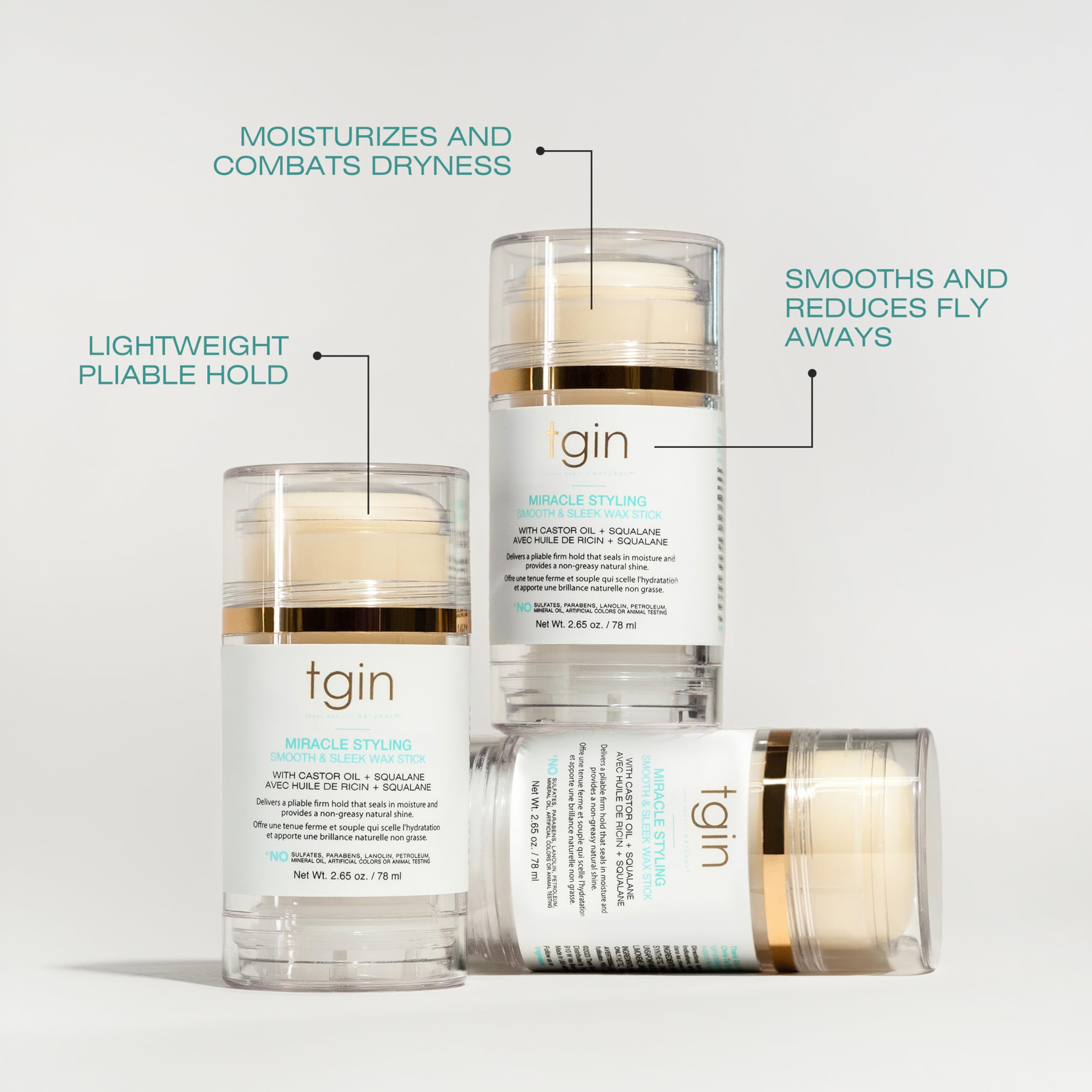 Thank God It's Natural Smooth Sleek Wax Stick Store Miracle Styling Smooth - Thumbnail 3