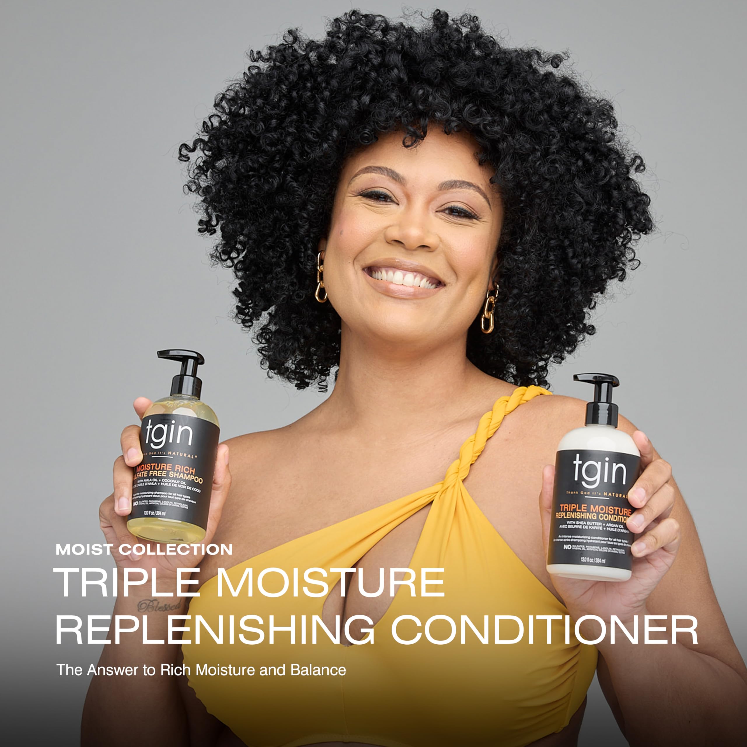 Tgin Triple Moisture Replenishing Conditioner for Natural Hair Conditioner With - Thumbnail 2