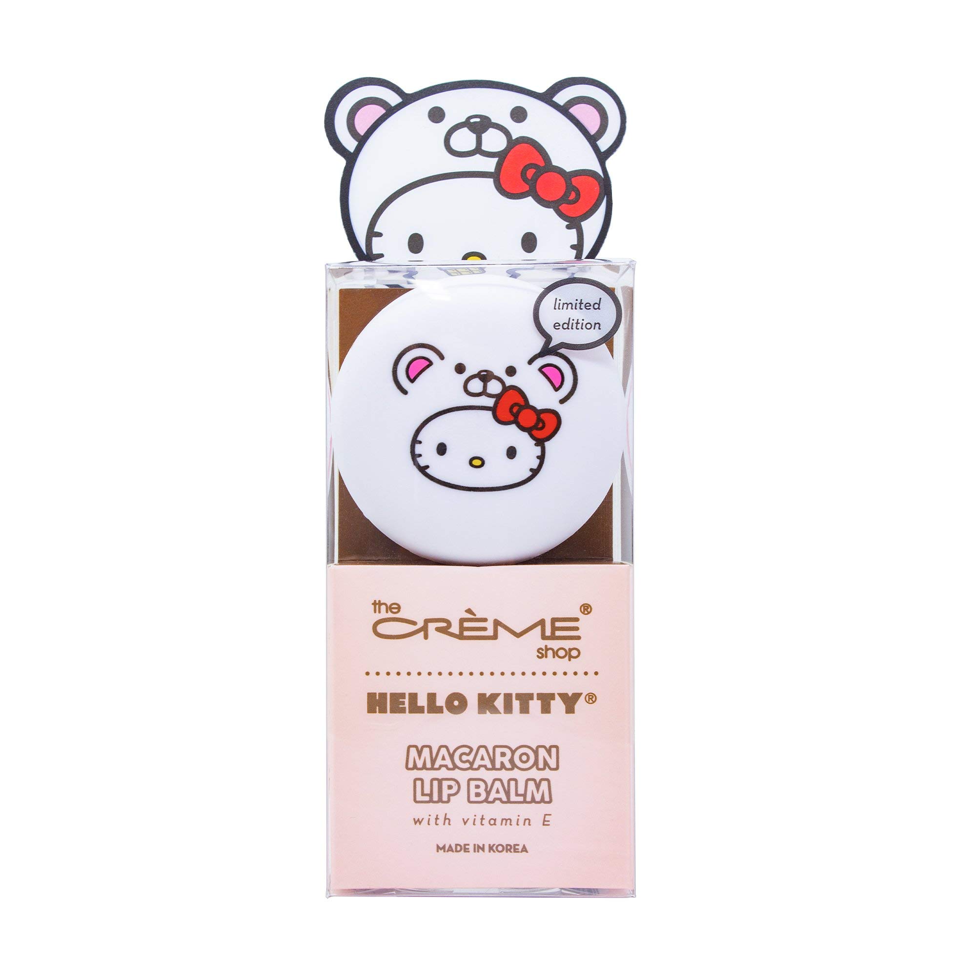 (6-pack) The Creme Shop X Hello Kitty Macaron Lip Balm White Chocolate - Thumbnail 2