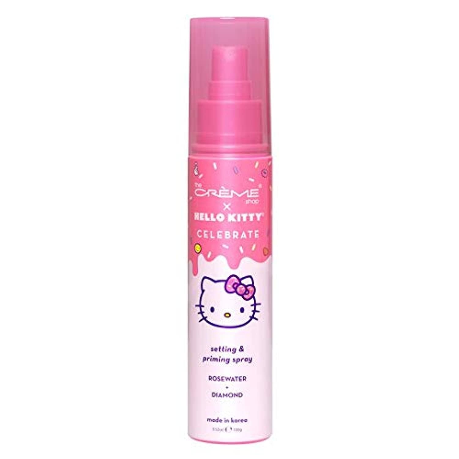 (4-pack) The Crème Shop x Hello Kitty - Korean Skin Care Celebrate Priming & Setting Facial Spray (Rose Water & Diamond) - Hydration, For Makeup, Natural Essence (Set) - Thumbnail 3