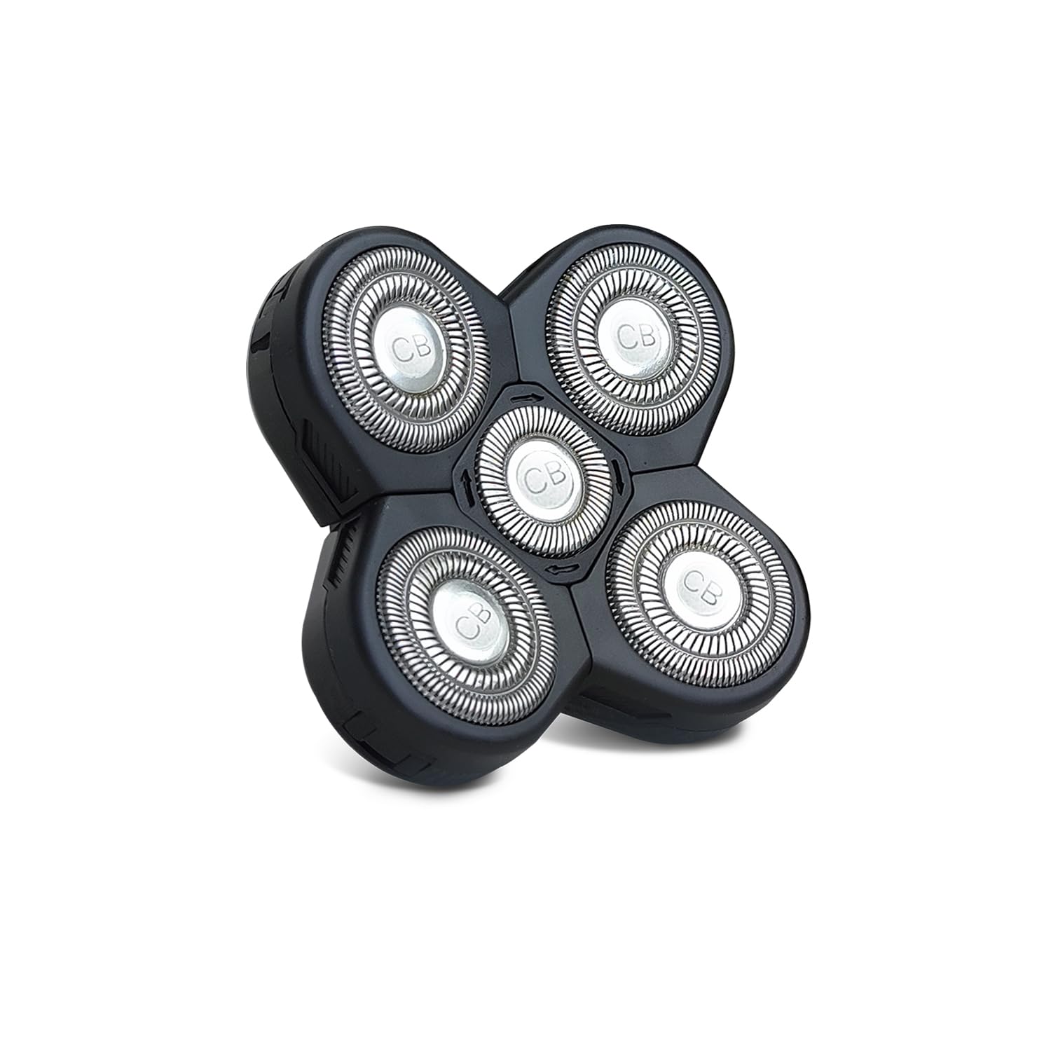 Replacement Shaver Head Universal Rotary Wet Dry 5 Blade Head for Coarse Hair