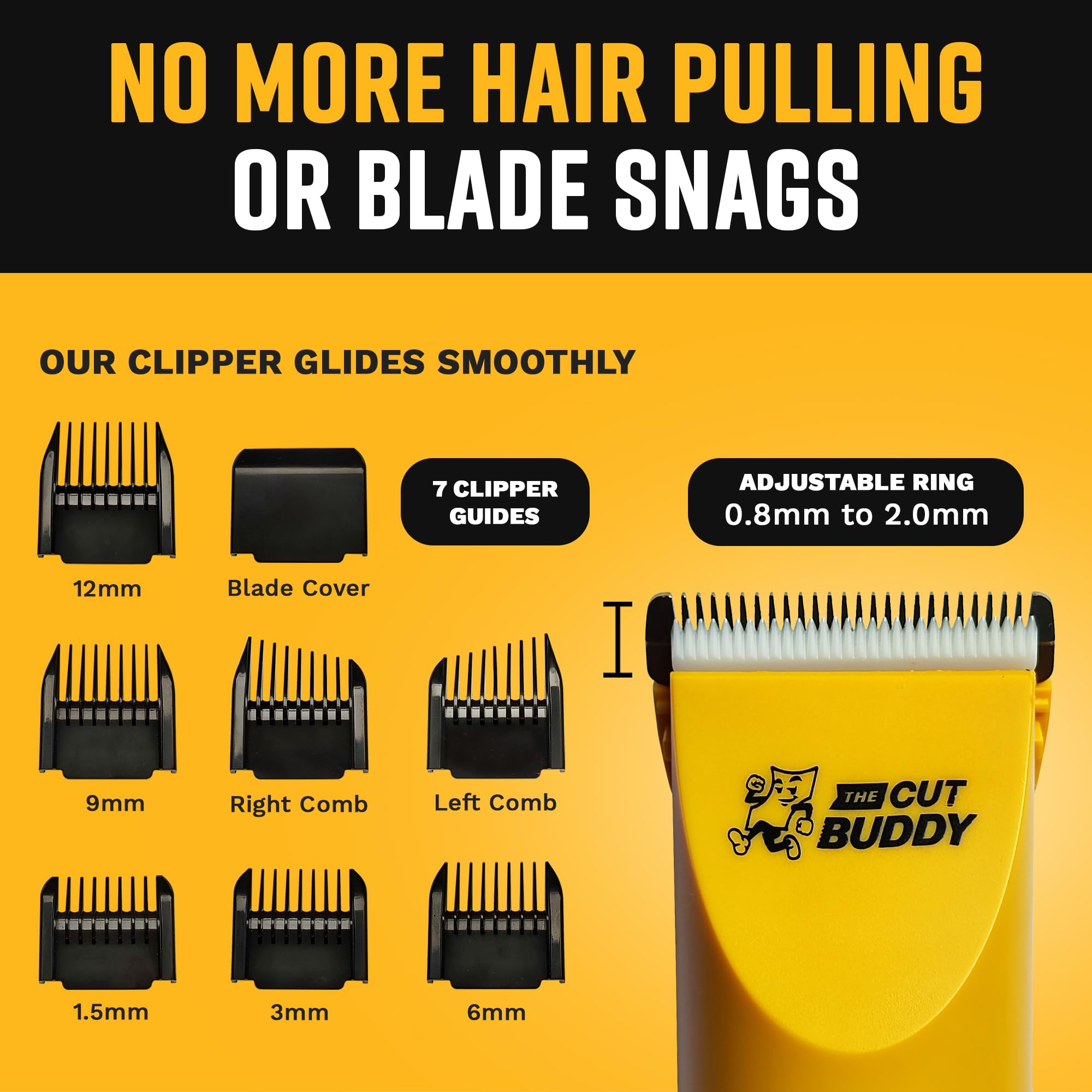 The Cut Buddy Clipper Grooming Set Cordless Hair Beard Trimmer With Ceramic - Thumbnail 2