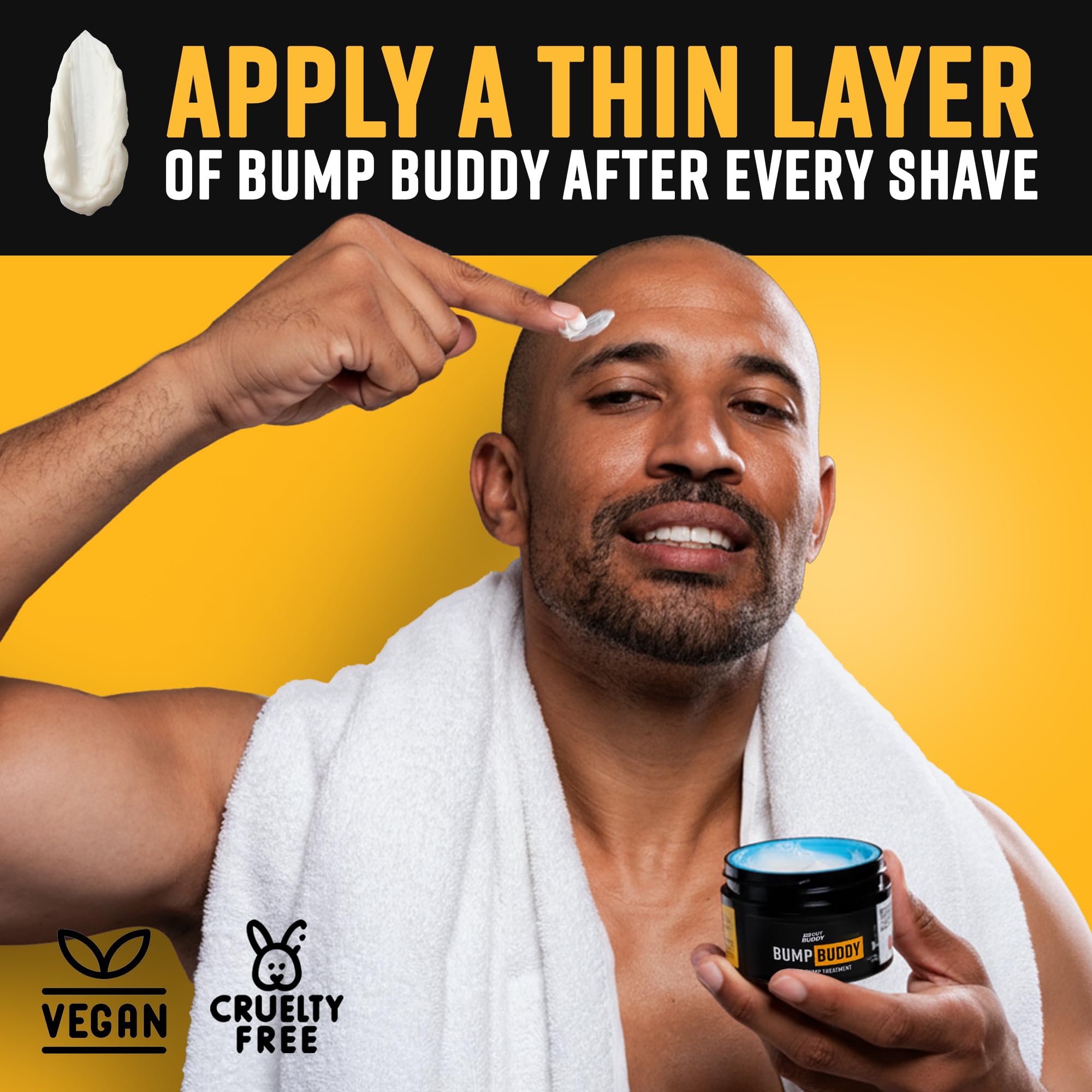 Bump Buddy After Shave Cream Helps Reduce Razor Bumps Discomfort Post Shave for - Thumbnail 2