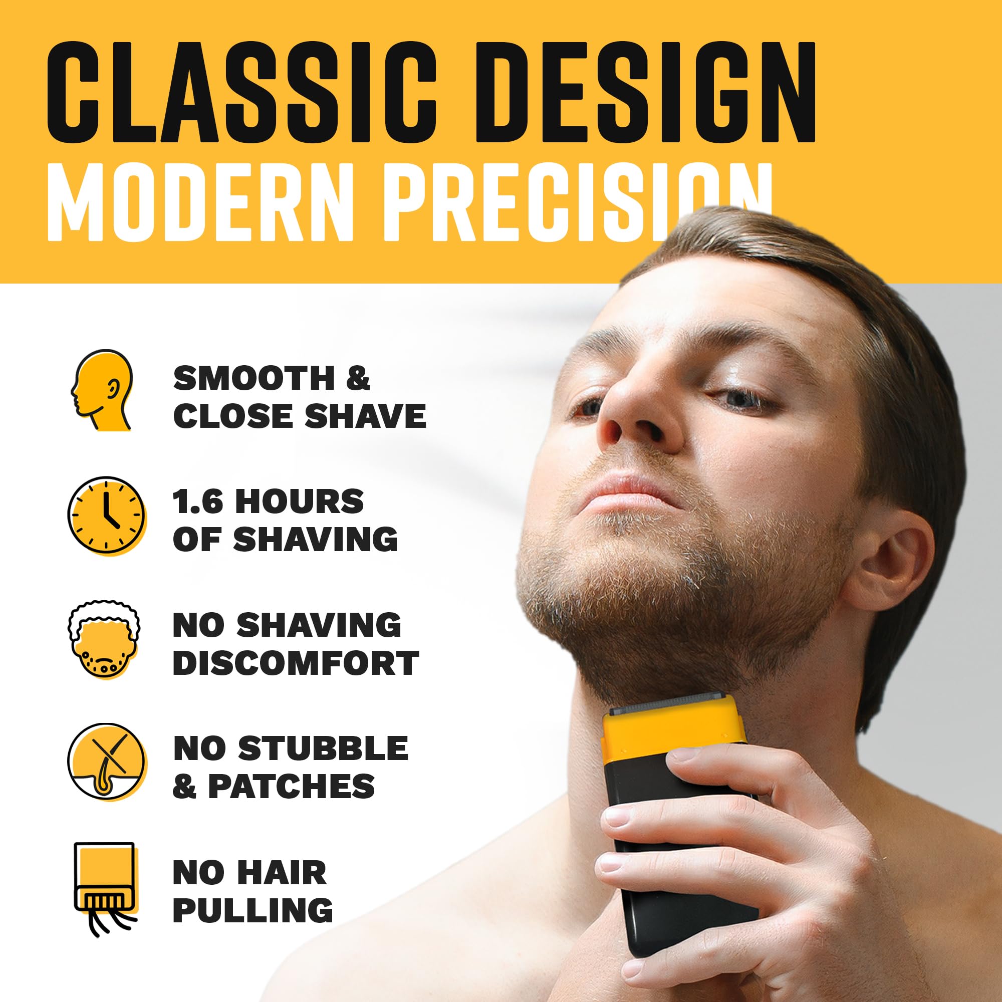 The Cut Buddy Shave Buddy Compact Foil Electric Shaver for Face Body Maintains - Thumbnail 2