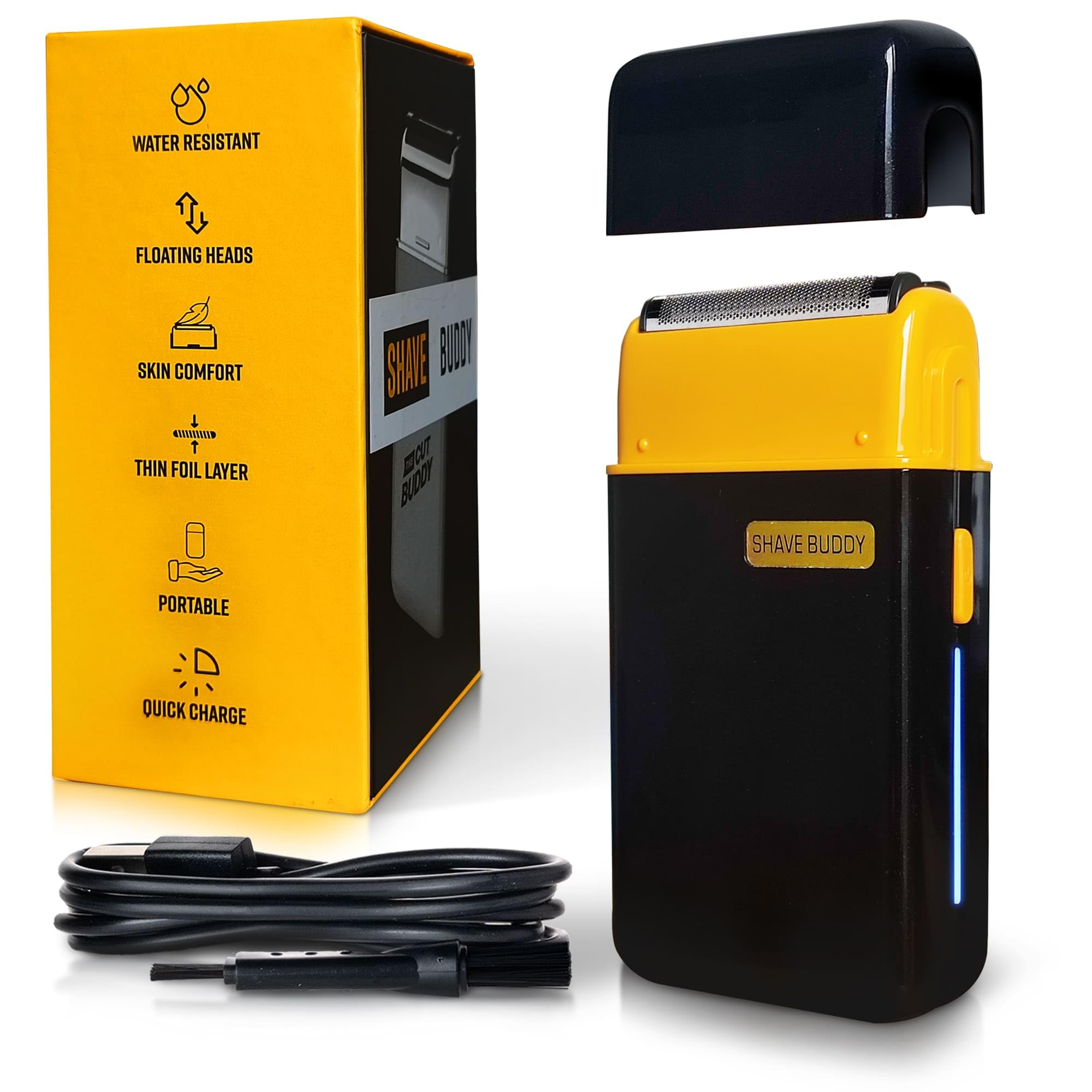 The Cut Buddy Shave Buddy Compact Foil Electric Shaver for Face Body Maintains