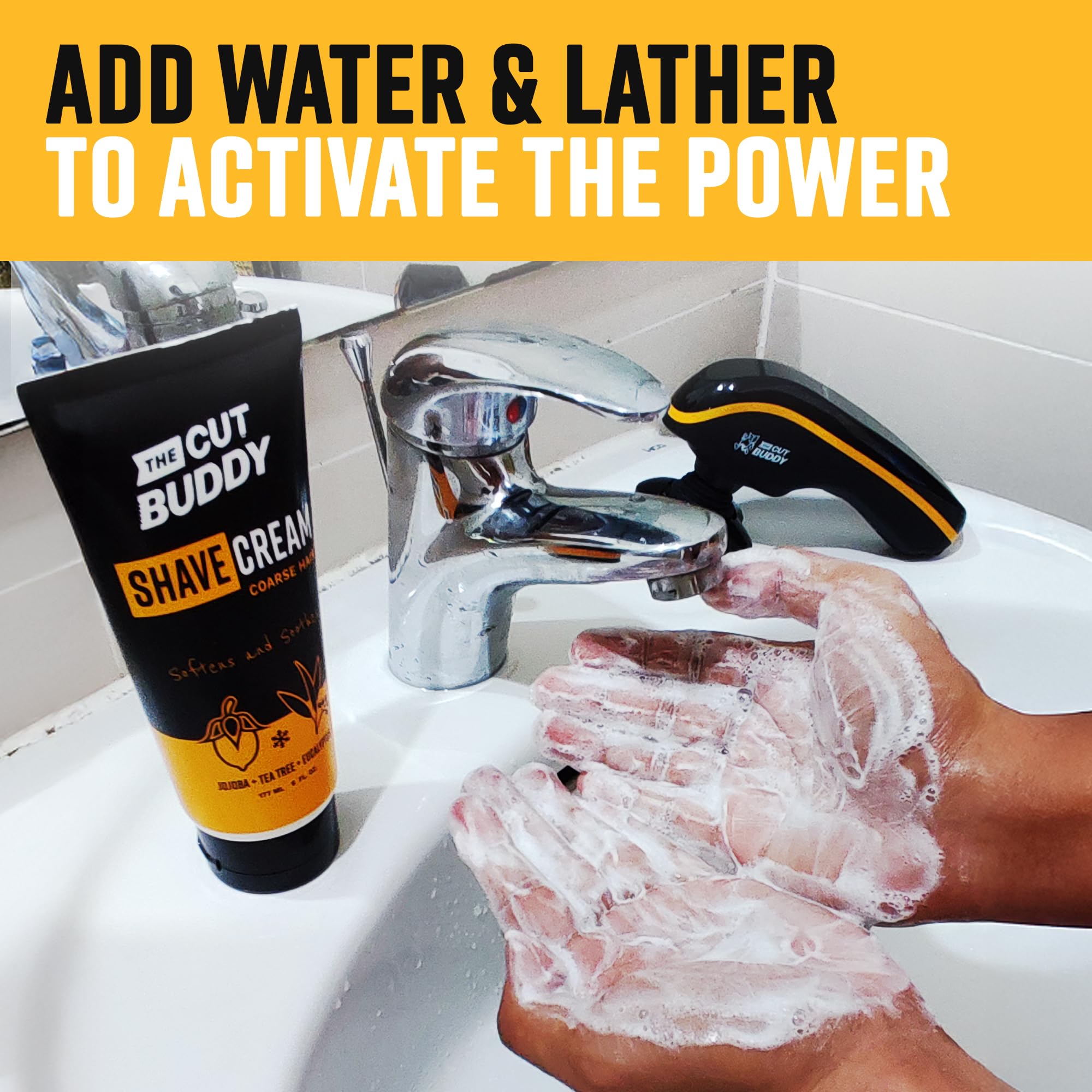 The Cut Buddy Foaming Shave Cream Women Softens Soothes Coarse Hair 6 Fluid - Thumbnail 2