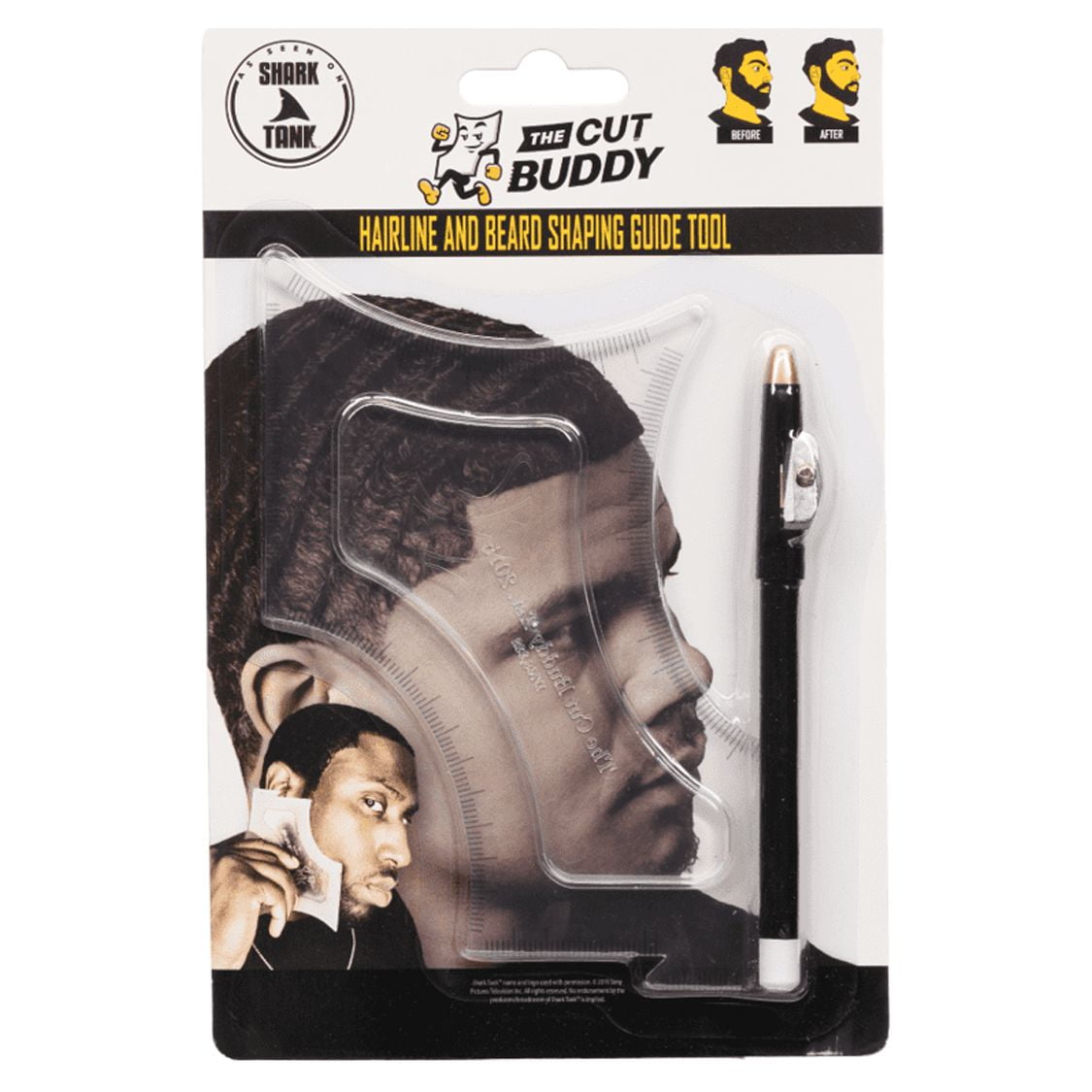 The Cut Buddy Multiple Curve Beard Shaping Tool and Haircut Guide Template