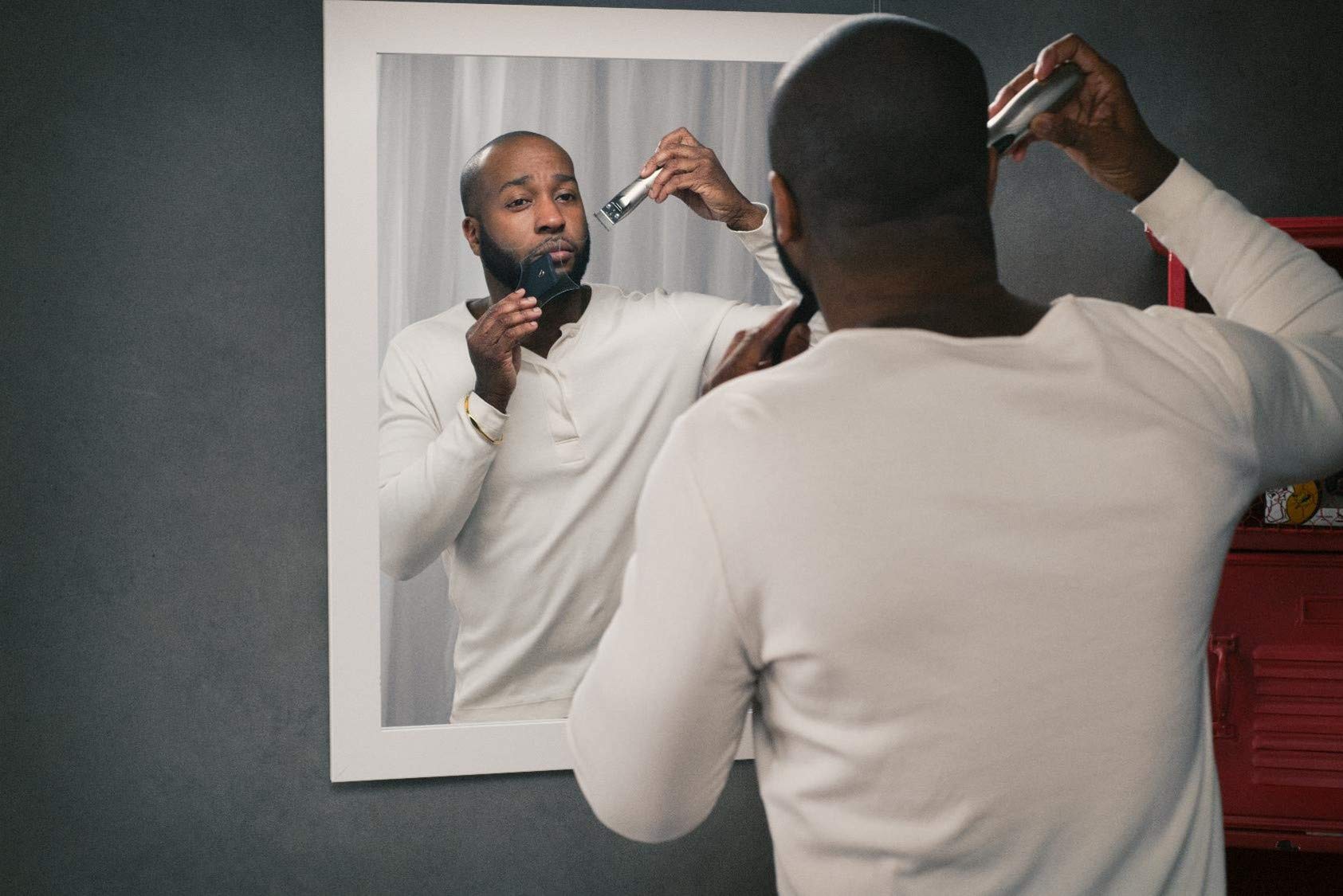 The Cut Buddy Plus Beard Shaping Tool Clear Template With Built In Comb and