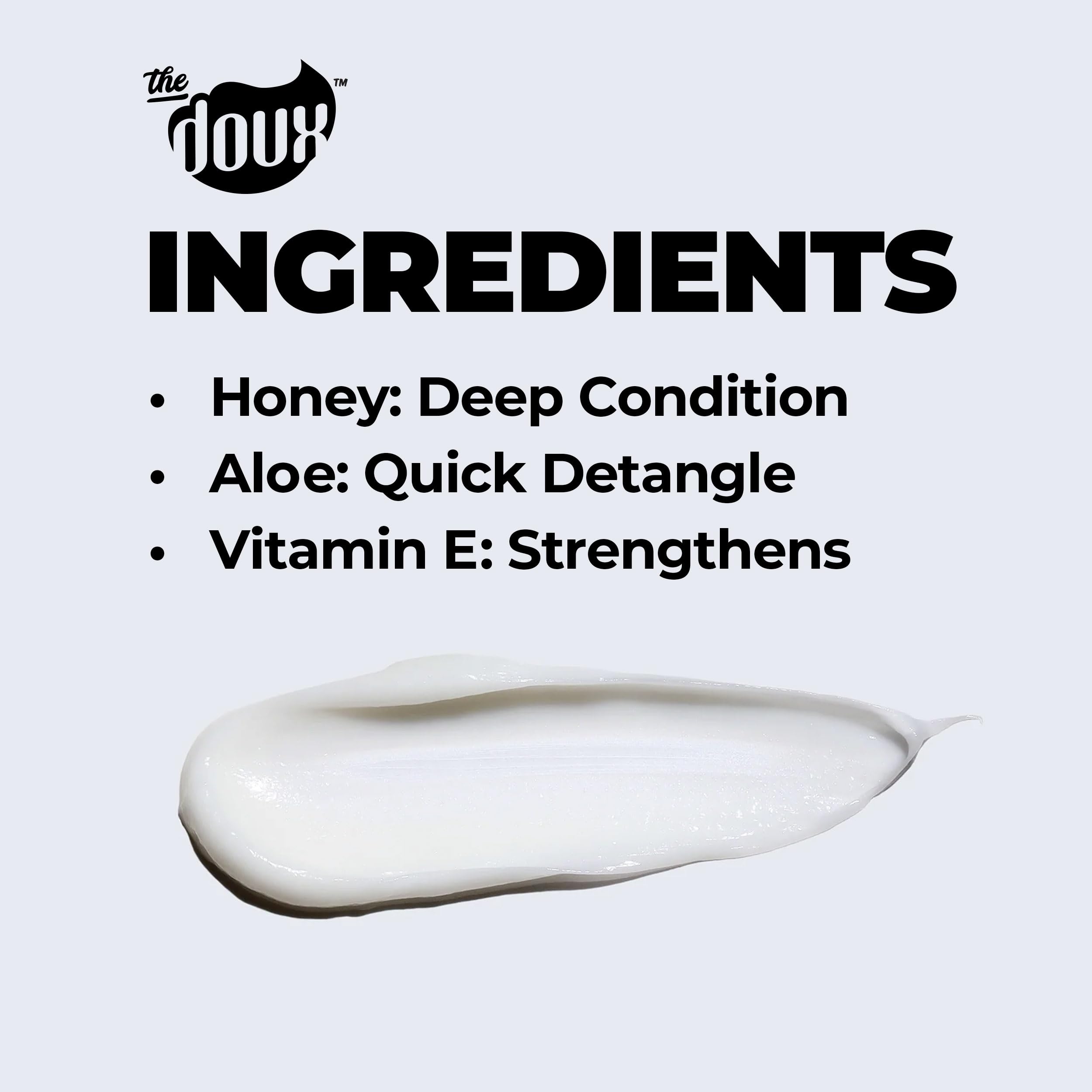 The Doux Supersonic Honey Condish 3 In 1 Conditioner for Curly Hair Leave In - Thumbnail 3