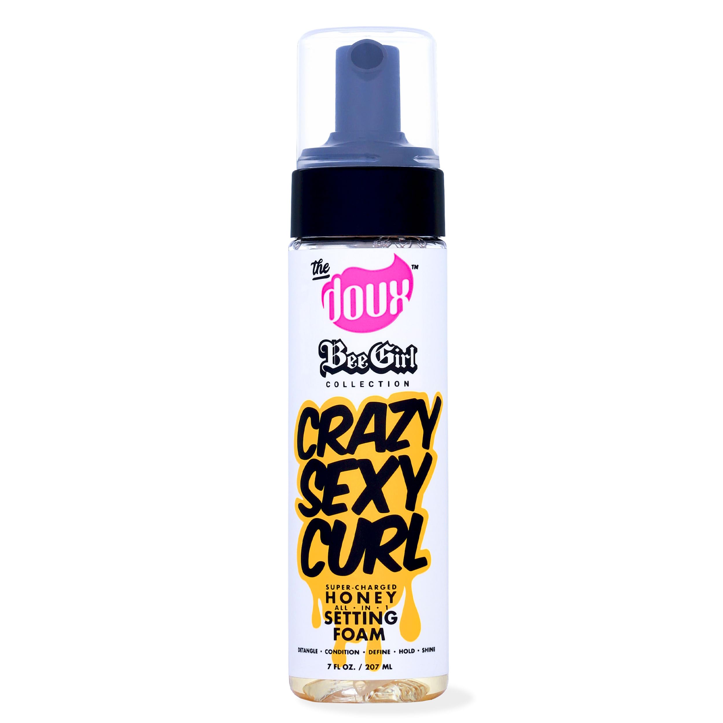 The Doux Curl Cream Setting Mousse for Curly Hair Crazysexycurl Honey Foam for (Set)