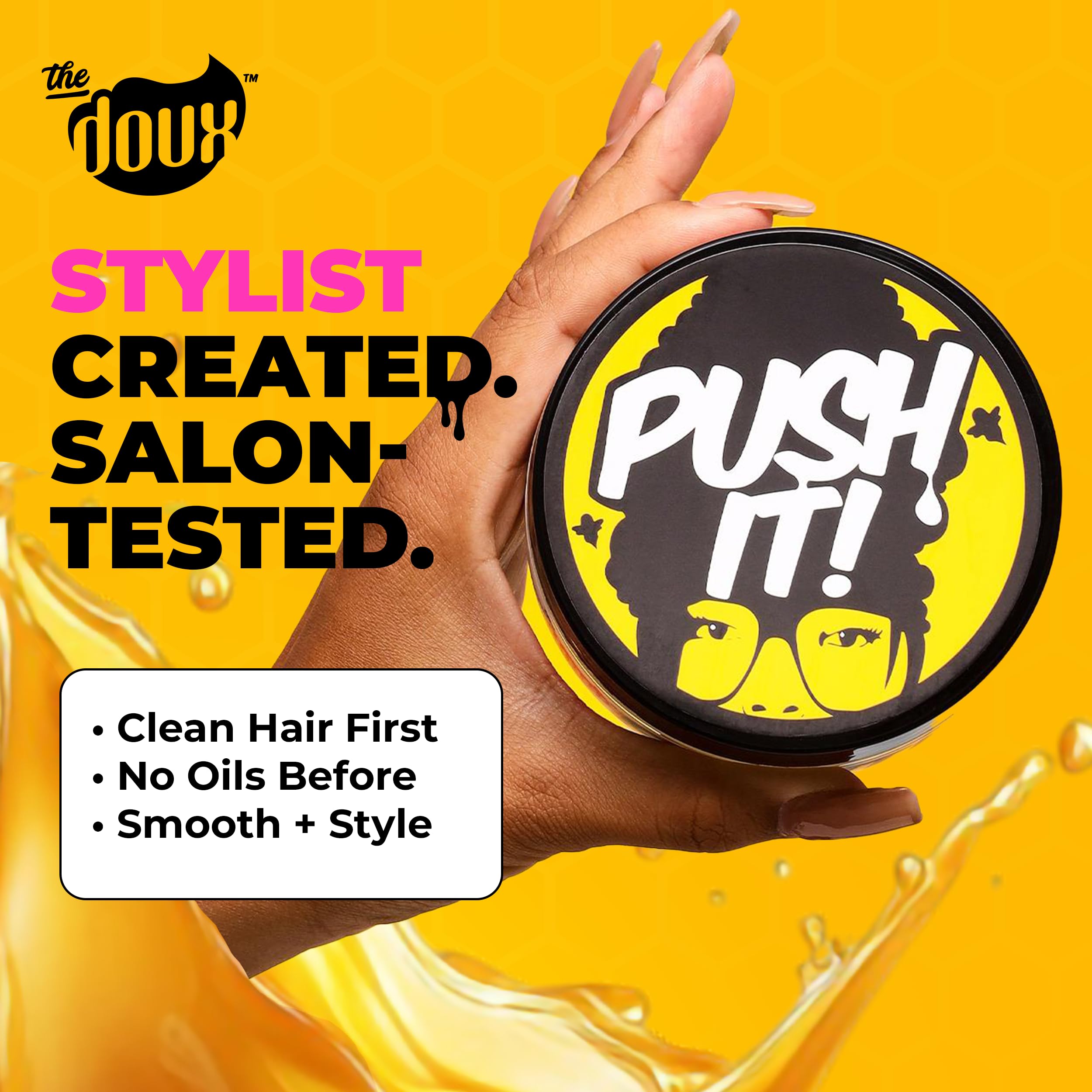 The Doux Edge Control Braiding Gel for Natural Hair Push It! Braid Edge Gel for