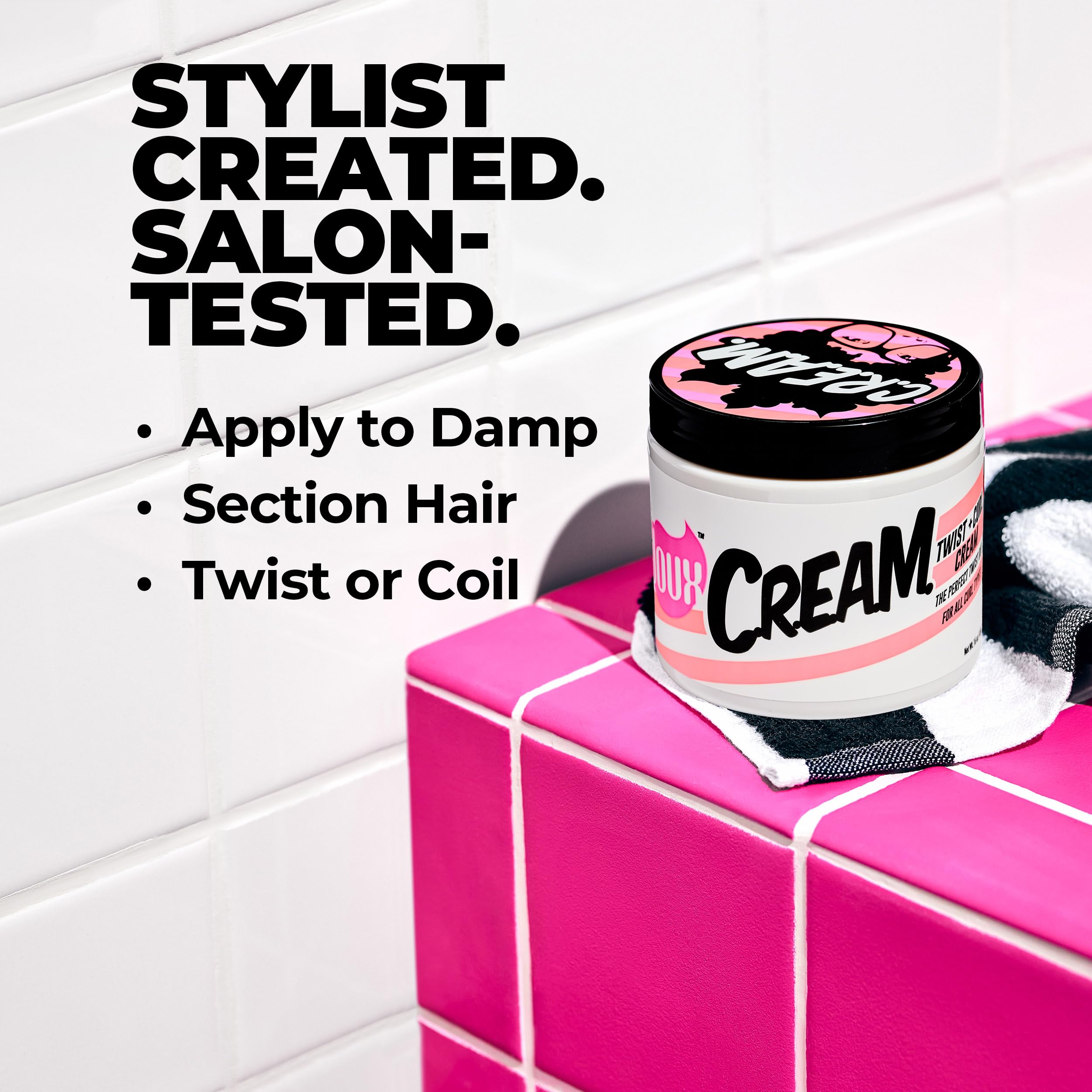 The Doux C.r.e.a.m. Twist Curl Cream Curl Defining Cream With Coconut Avocado - Thumbnail 3