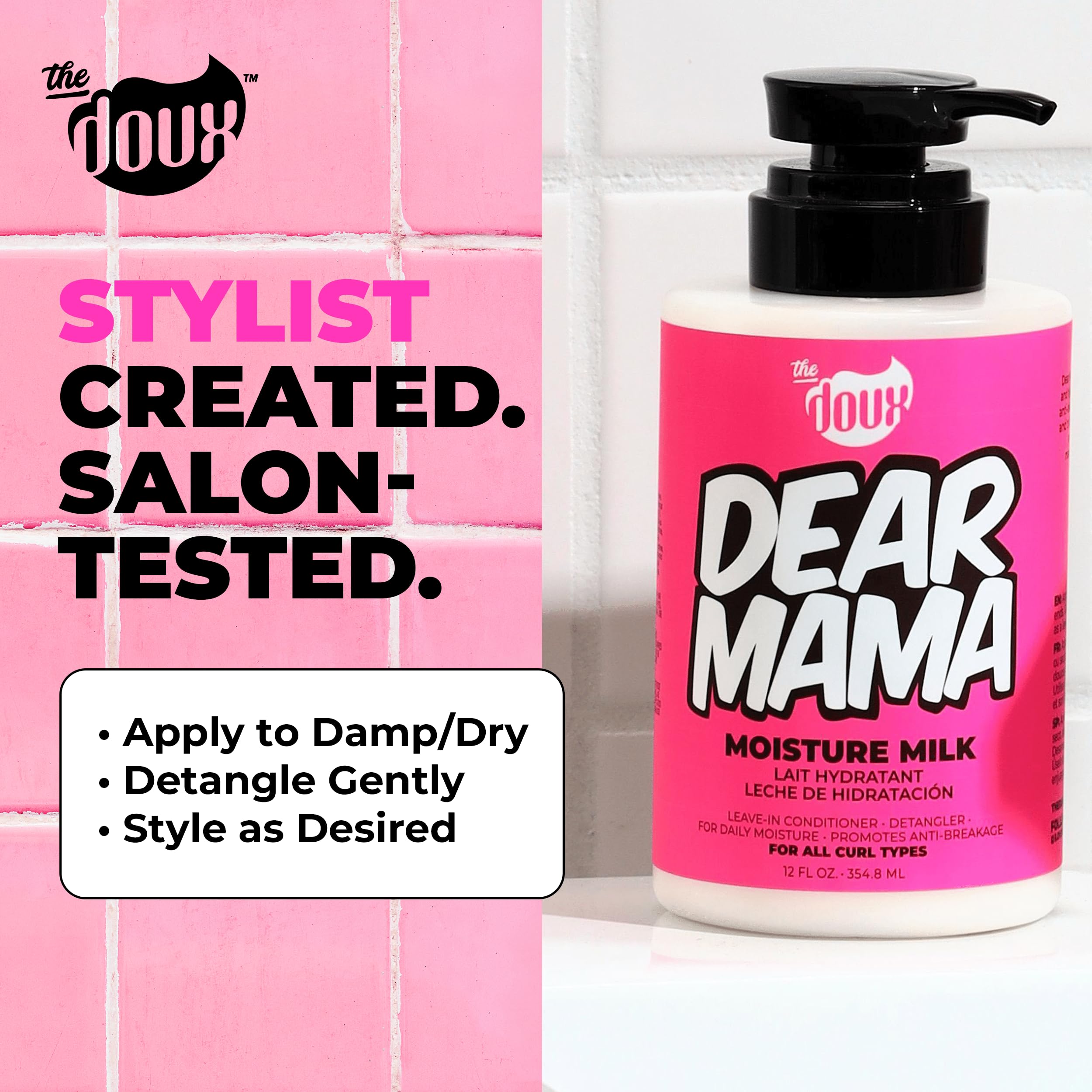 The Doux Dear Mama Moisture Milk Leave In Conditioner for Curly Hair With Aloe
