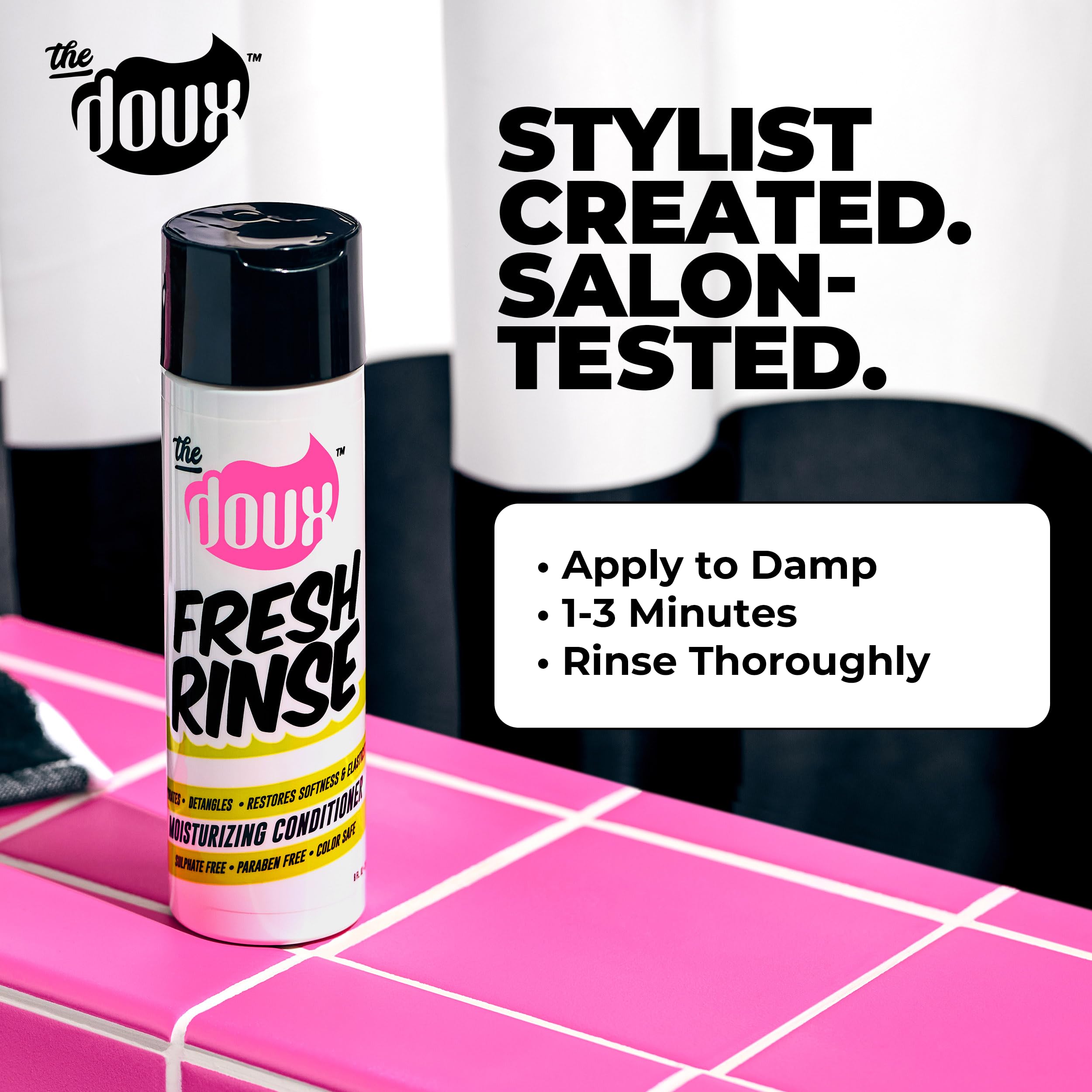 The Doux Fresh Rinse Moisturizing Conditioner for Curly Hair Hydrating Formula - Thumbnail 2