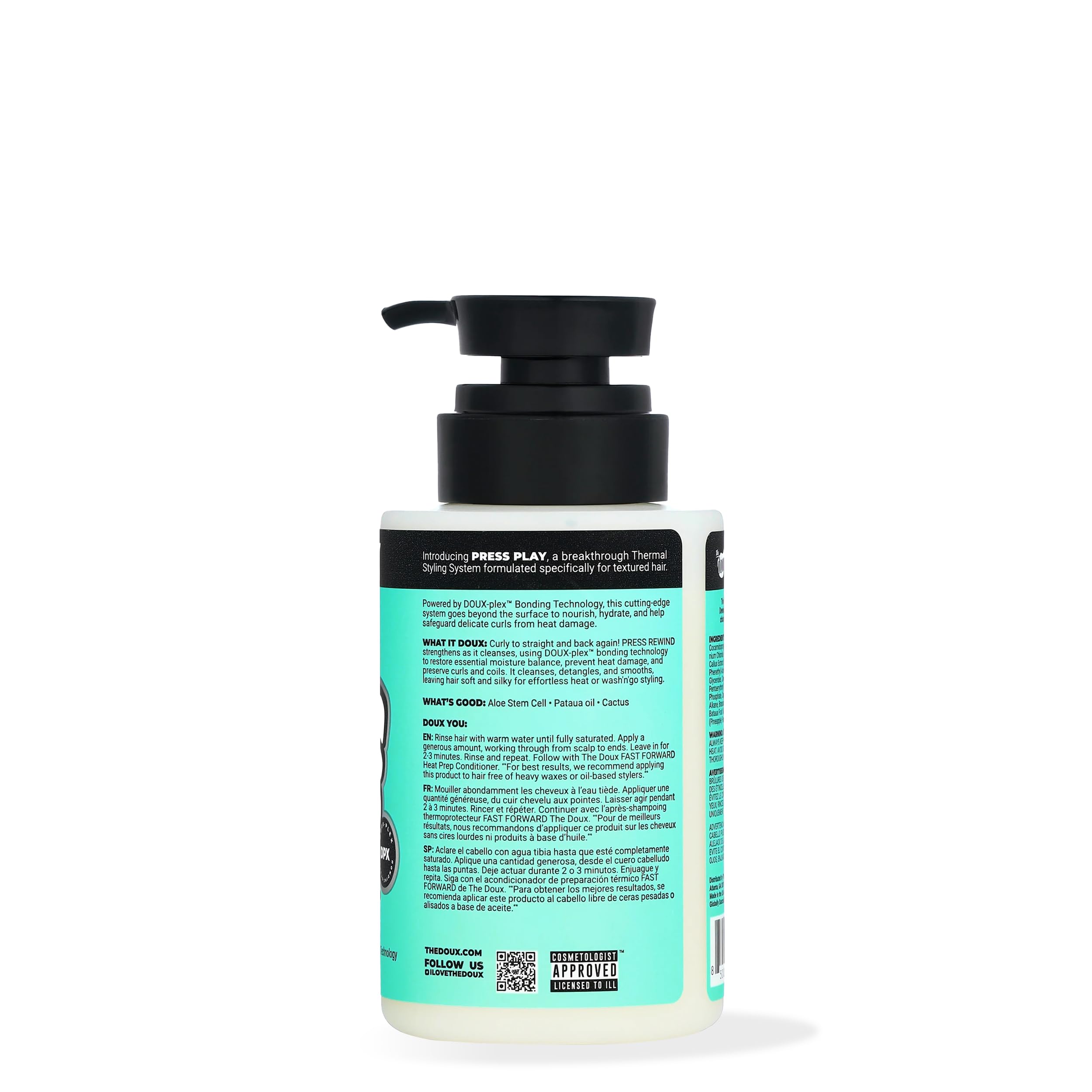 The Doux Press Rewind Curl Retention Shampoo for Curly Hair Anti Frizz