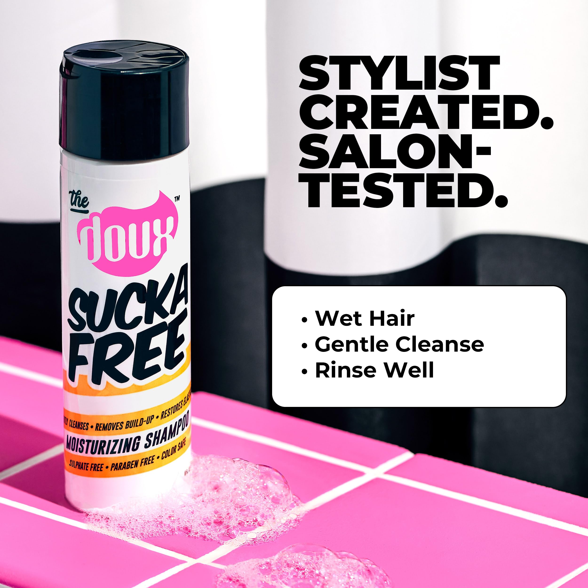 The Doux Sucka Free Moisturizing Shampoo for Curly Hair Sulfate Free Hair - Thumbnail 2
