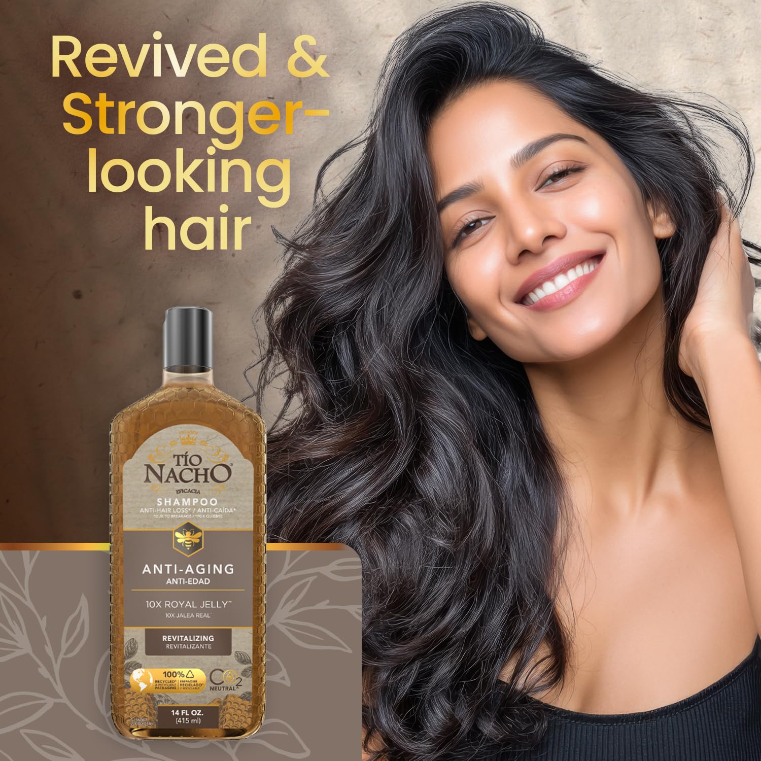 Tio Nacho Anti Aging Shampoo With Royal Jelly Shampoo for Aging Hair and Men - Thumbnail 3