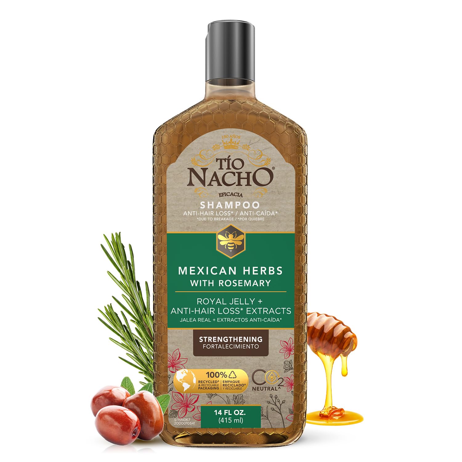 Tio Nacho Mexican Herbs Shampoo Strengthening Hair Care With Royal Jelly