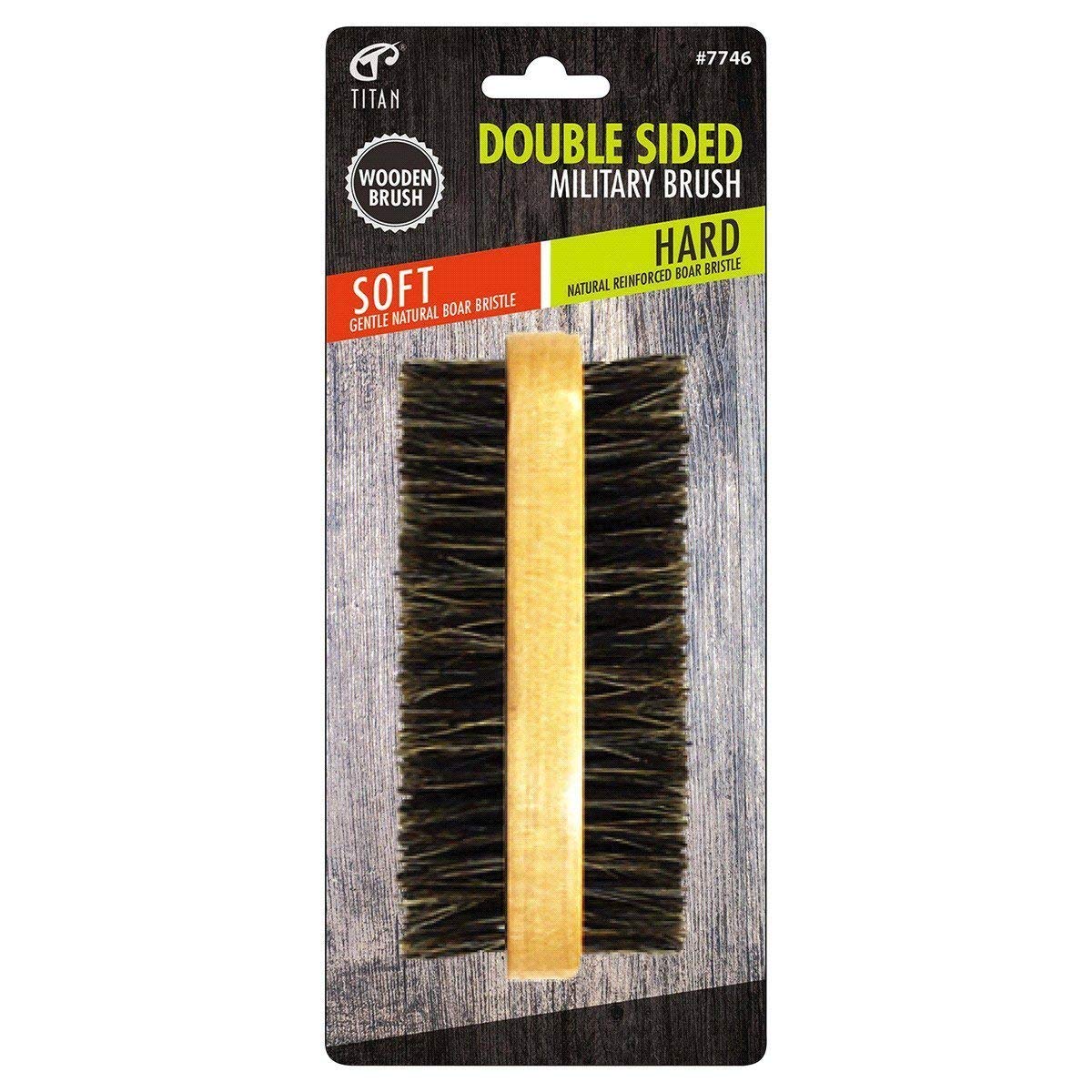 Titan Double Sided Militry Brush Natural 1 Pound - Thumbnail 2