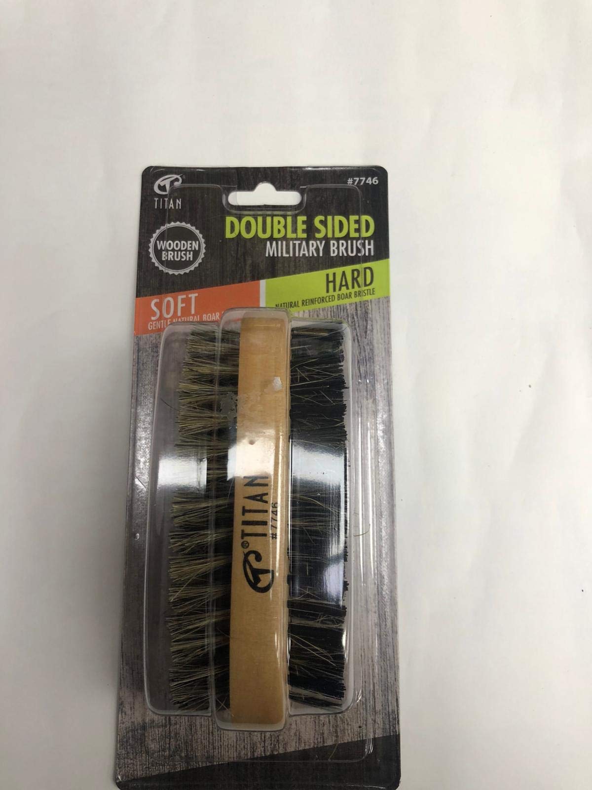 Titan Double Sided Militry Brush Natural 1 Pound
