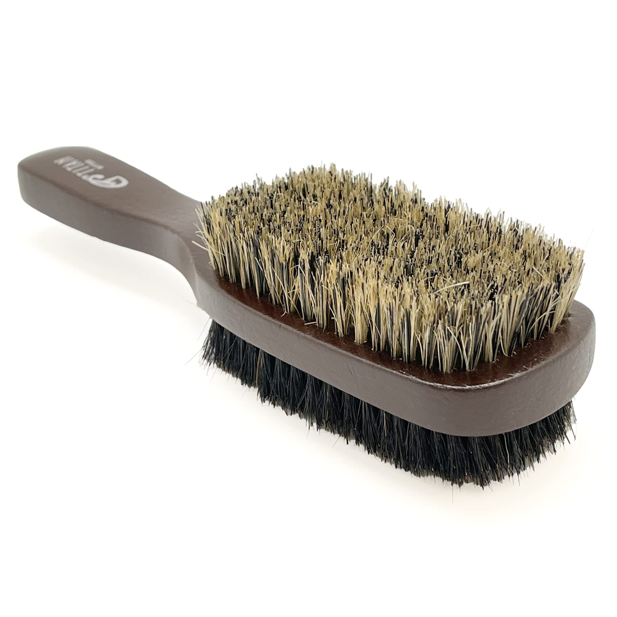 Titan Double Sided Wave Brush 100% Natural Boar Bristles Women Soft Firm - Thumbnail 2