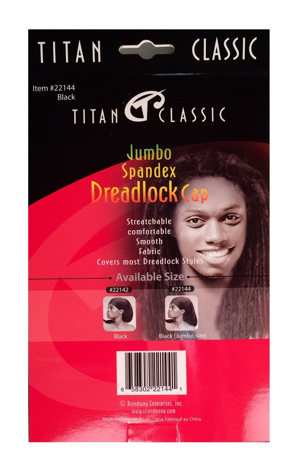 Titan Spandex Dreadlock Cap Standard Length Loc Stretchable Breathable Dread - Thumbnail 2