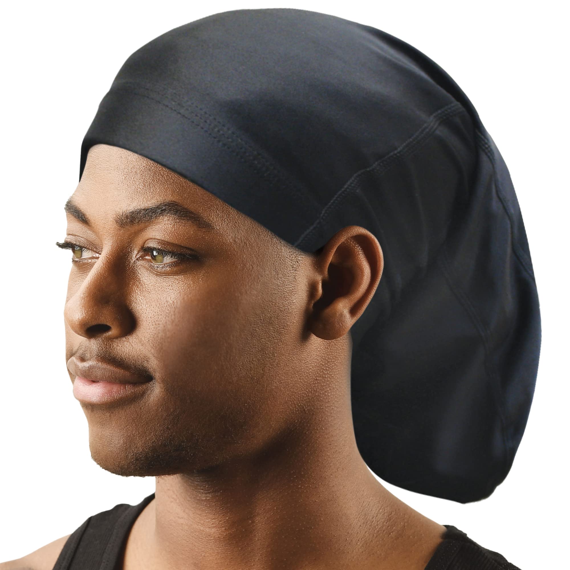 Titan Spandex Dreadlock Cap Stretchable Breathable Hair Sock for Locs Dreads - Thumbnail 2