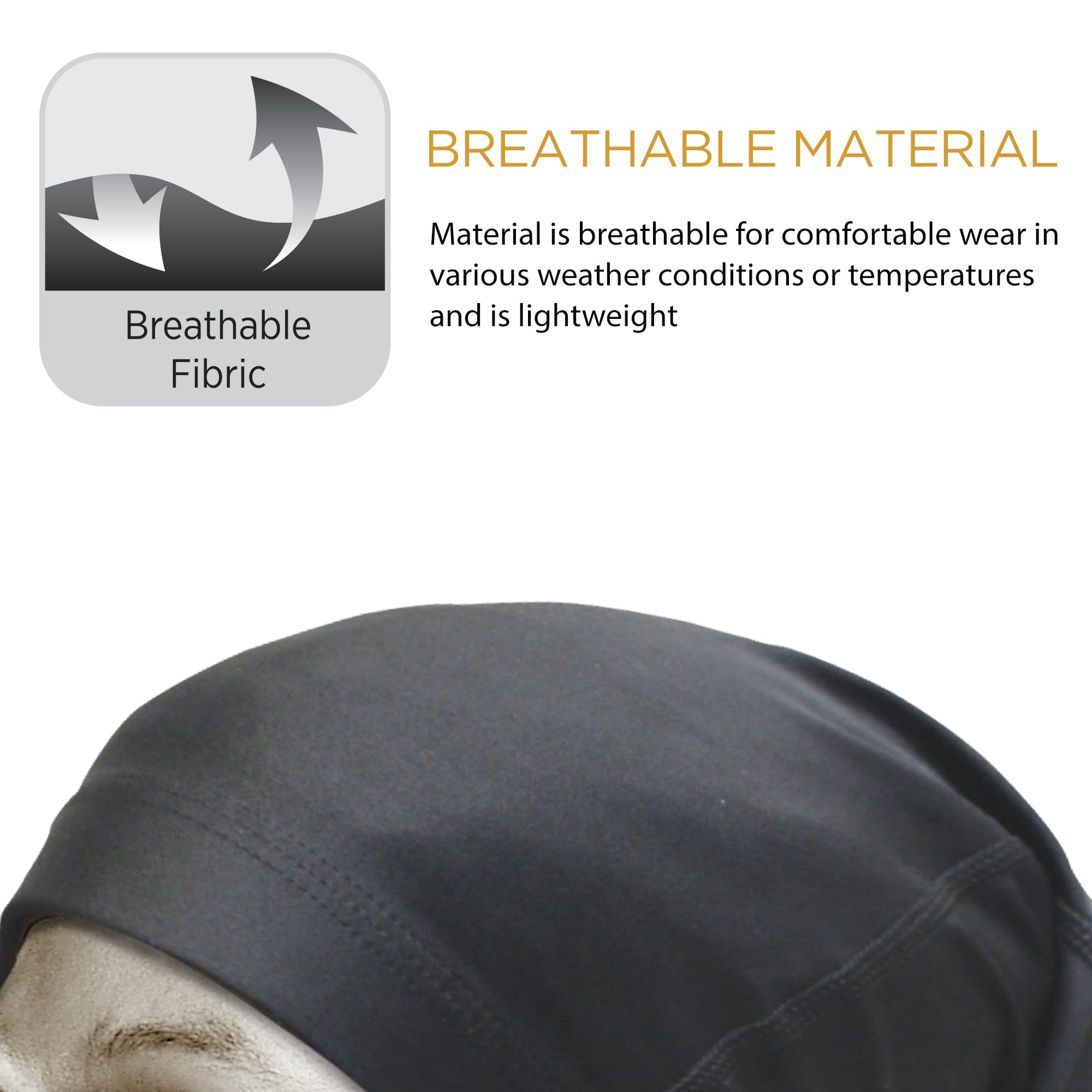 Titan Spandex Dreadlock Cap Stretchable Breathable Hair Sock for Locs Dreads - Thumbnail 3