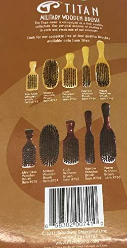 Titan Milit Brush Hrd Brstl Nat 1 Pound - Thumbnail 3