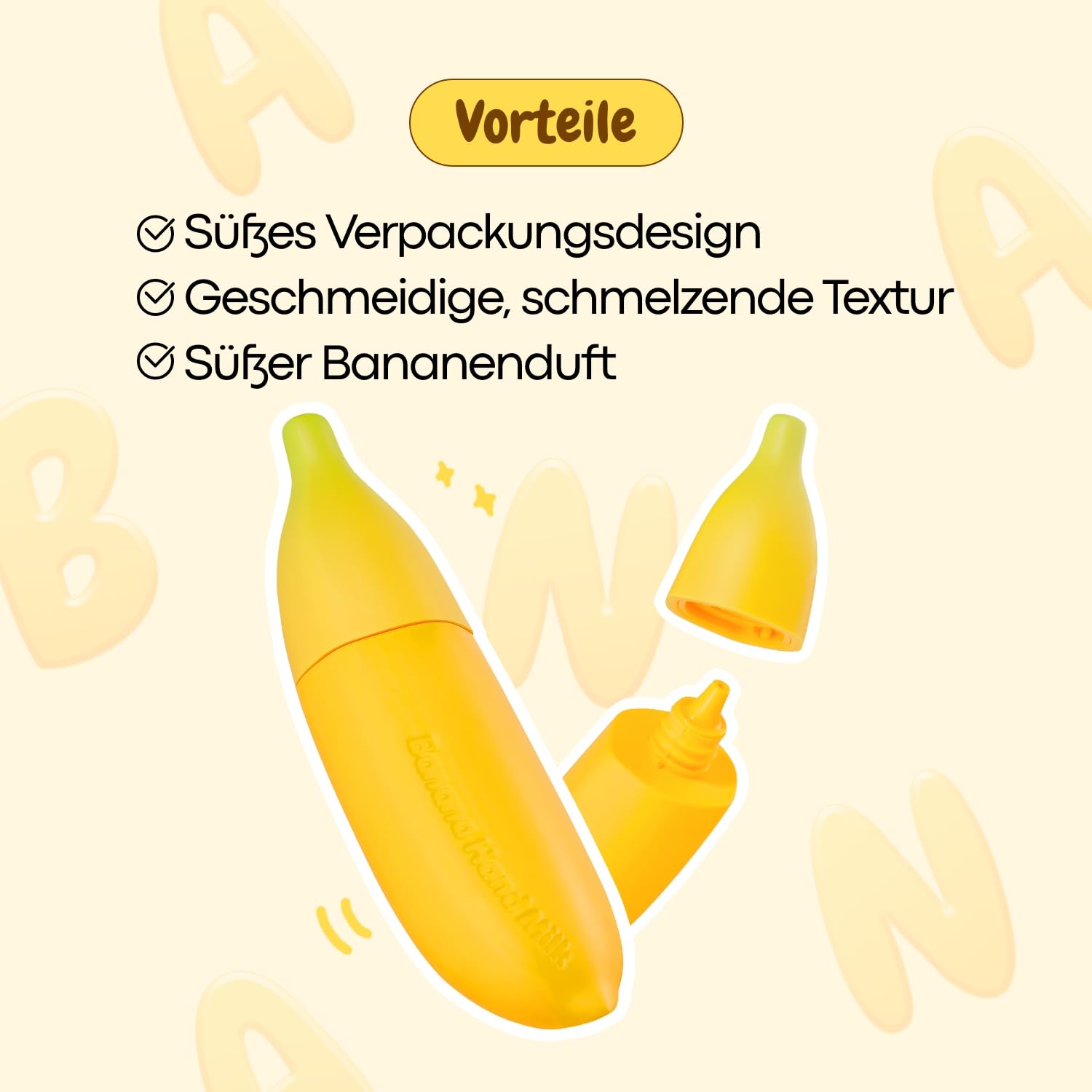 Tonymoly Banana Hand Cream Nourishing Hydrating Hand Lotion With Banana Extract - Thumbnail 3
