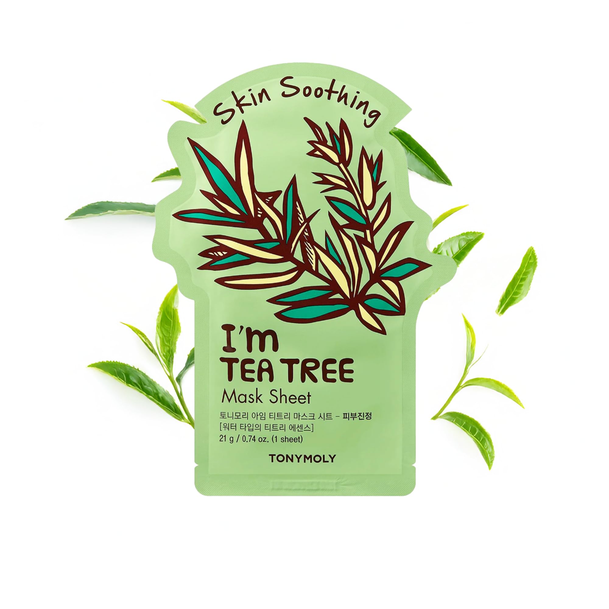 Tonymoly I’m Tea Tree Sheet Mask 1 Count Korean Skincare Face Mask for - Thumbnail 2