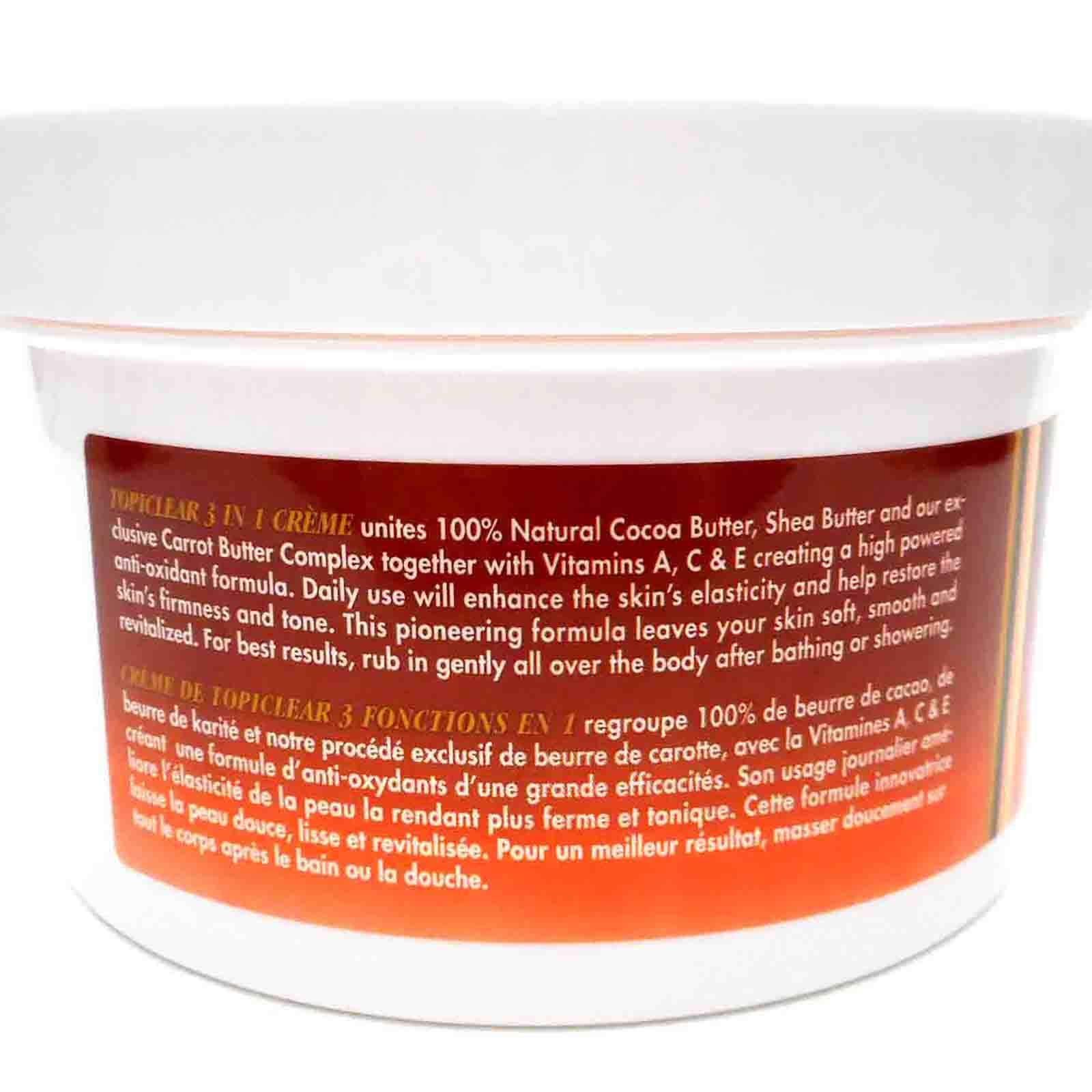 Topiclear 3 In 1 Creme Cocoa Butter Shea Butter Carrot Butter 18 Fl Oz - Thumbnail 2