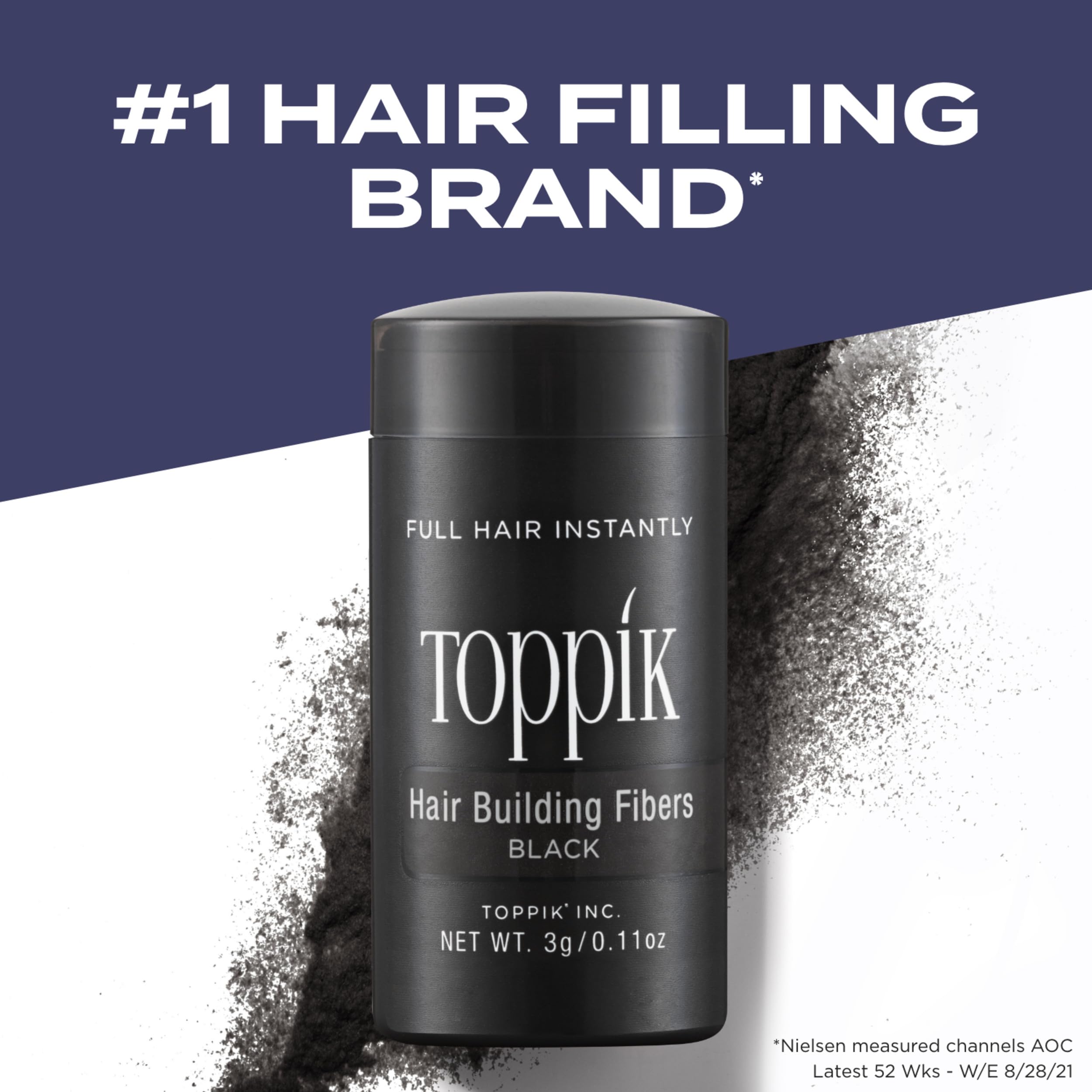 Toppik Hair Building Fibers Black 12g Fill In Fine or Thinning Hair Instantly - Thumbnail 2