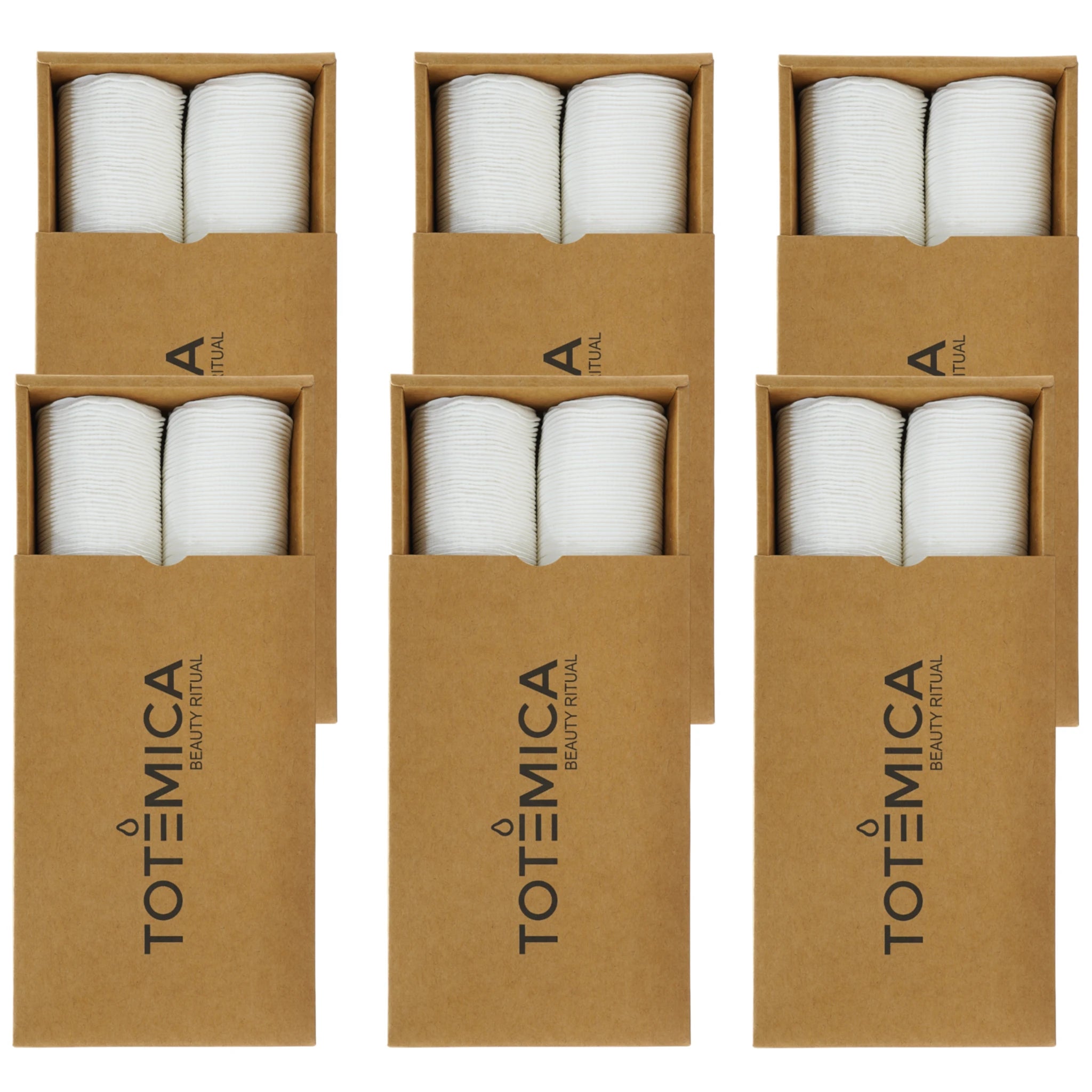(6-pack) Totemica 200Pcs Disposable Makeup Cotton Pads