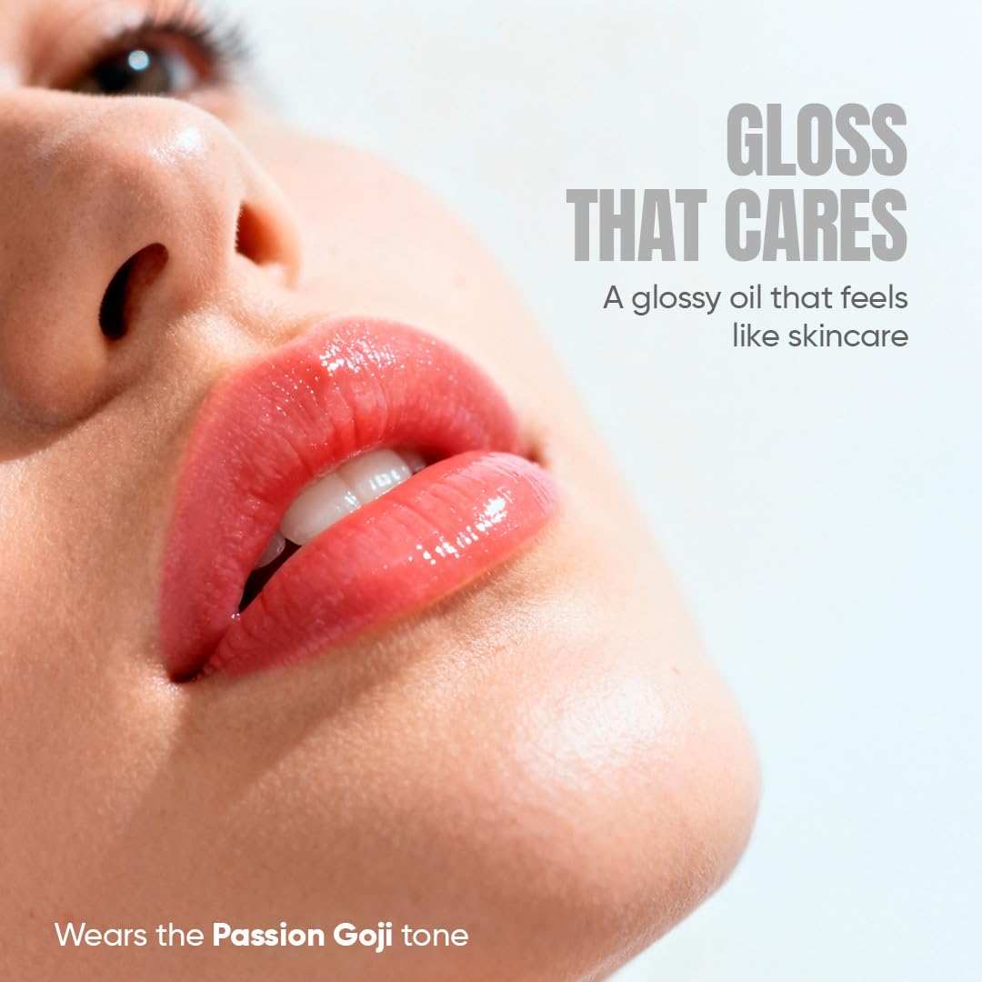 (4-pack) TOTEMICA Lip Oil for women by Ana Patricia, Hydrating Exotic Translucency, Glossy Lip Balm Shine with Shea Butter & Jojoba Oil, Non-Sticky Lip Gloss Nourishing Finish | 0.53 oz - Passion Goji - Thumbnail 2